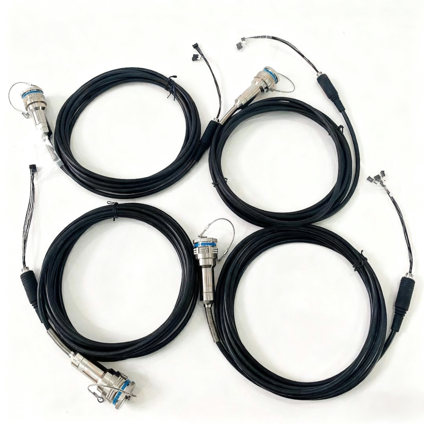 F-tone D38999 12Cores Single Mode Fiber and Electrical Connector Plug and Socket J599/26KD2G8DB1N -2BF4MC Fiber Cable Assembly