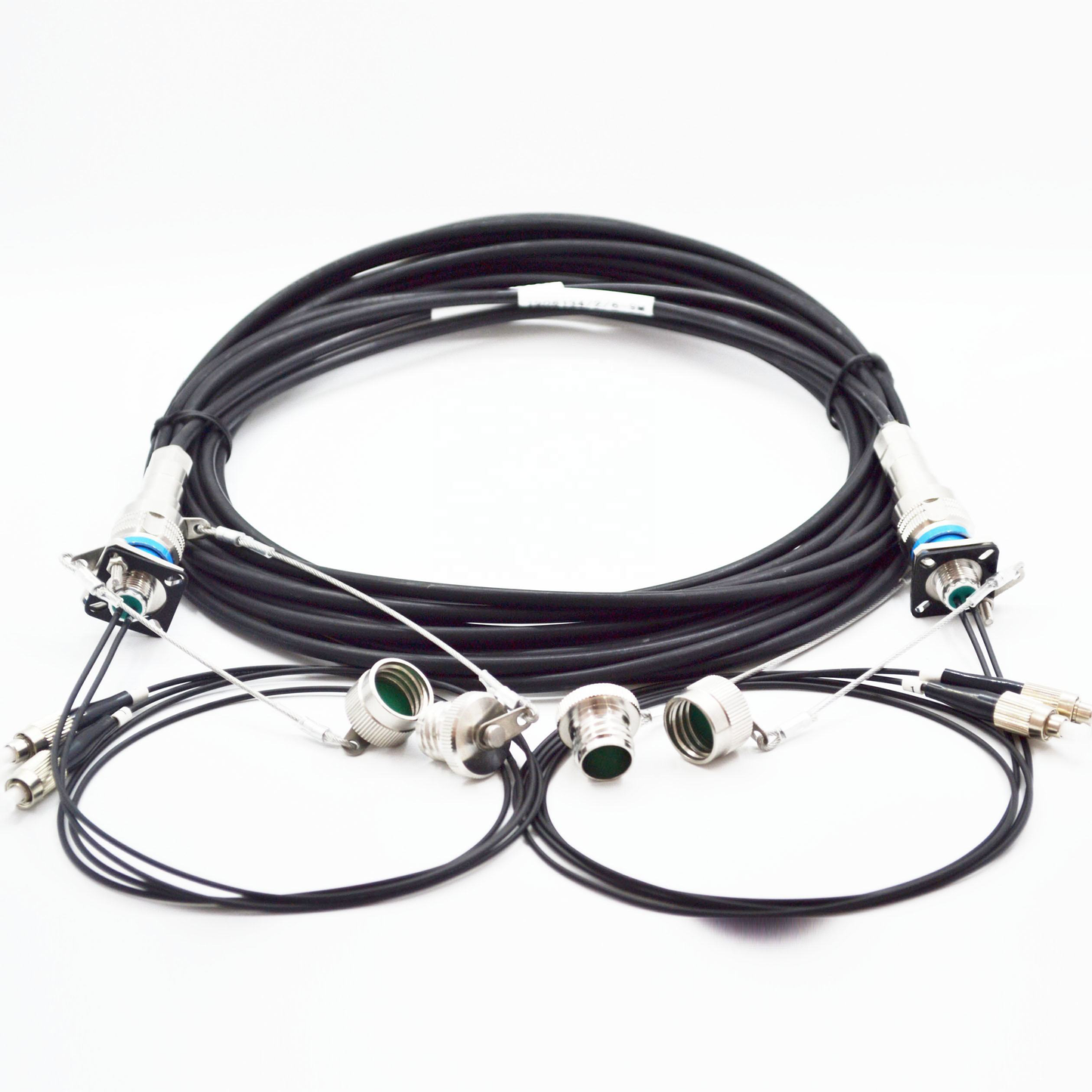 F-tone D38999/26KA94B1N J599 Series 2cores Standard Circular Connectors Plug Fiber Optic Cable Assembly