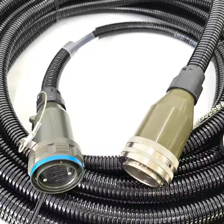 F-tone D38999 MT Series GYM31 Fiber Optic 21# 4MT 192cores Plug and SOCKET Connectors Cable Assembly
