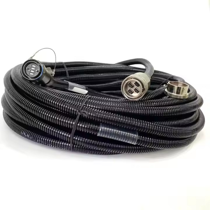 F-tone D38999 MT Series GYM31 Fiber Optic 21# 4MT 192cores Plug and SOCKET Connectors Cable Assembly