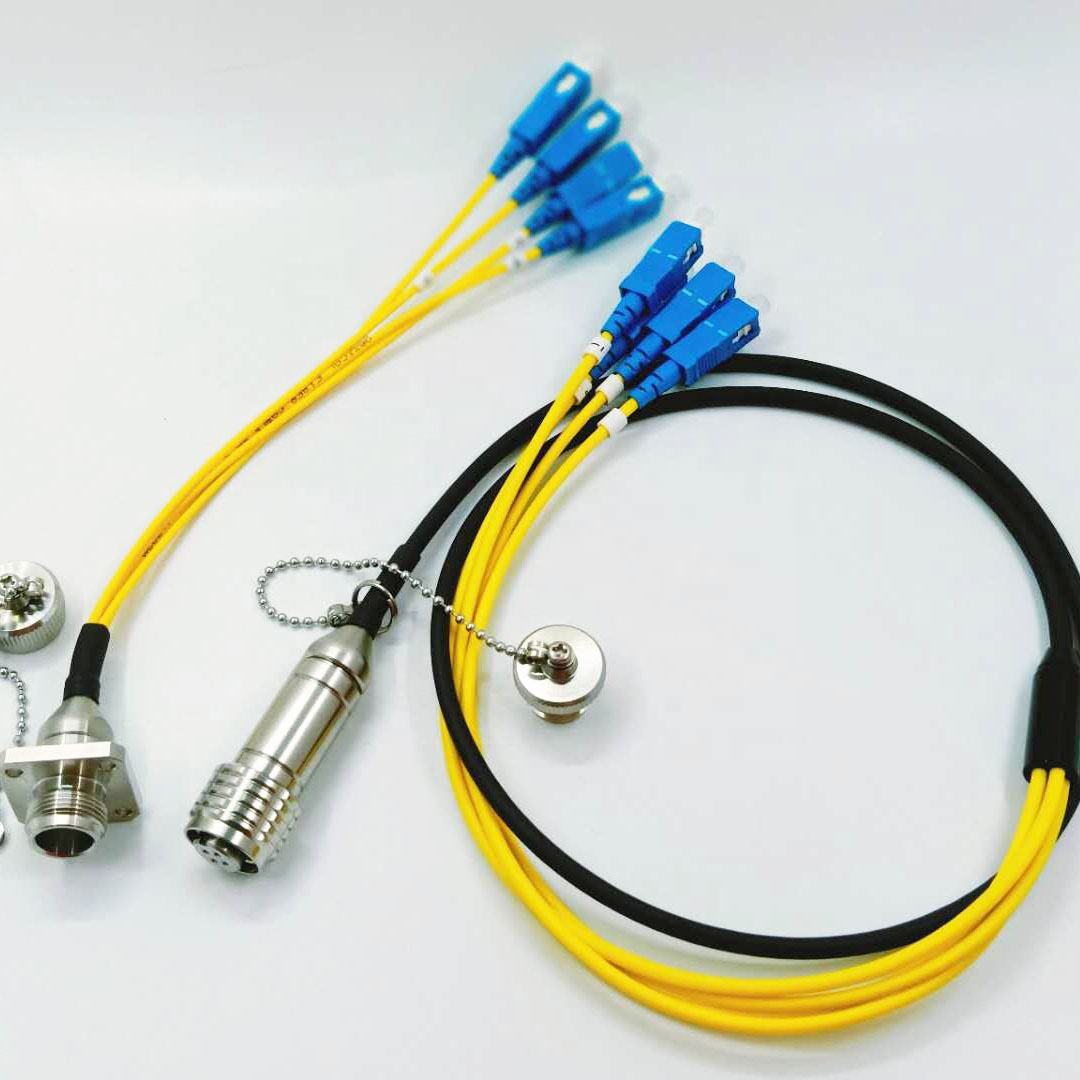 F-tone Outdoor Waterproof ODC Fibre Connector ODC 4CORES Plug and Socket Cable Assemblies