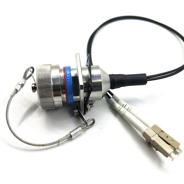 F-tone D38999 Series Standard Circular Connectors 12Cores Socket Fiber Optic Cable Assembly