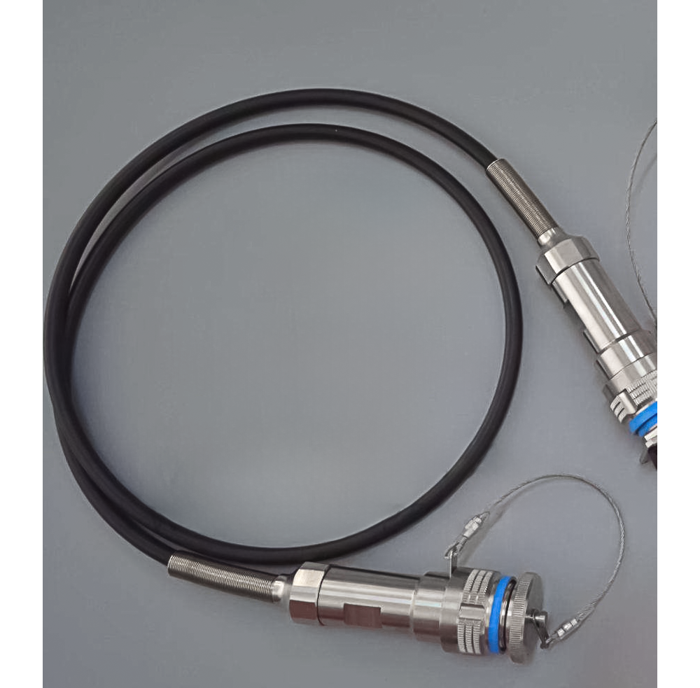 D38999 4Fiber 4Power Plug/ Fiber Cable with 2 End of D38999 Plug / Hybrid Fiber Cable Connector Assemblies