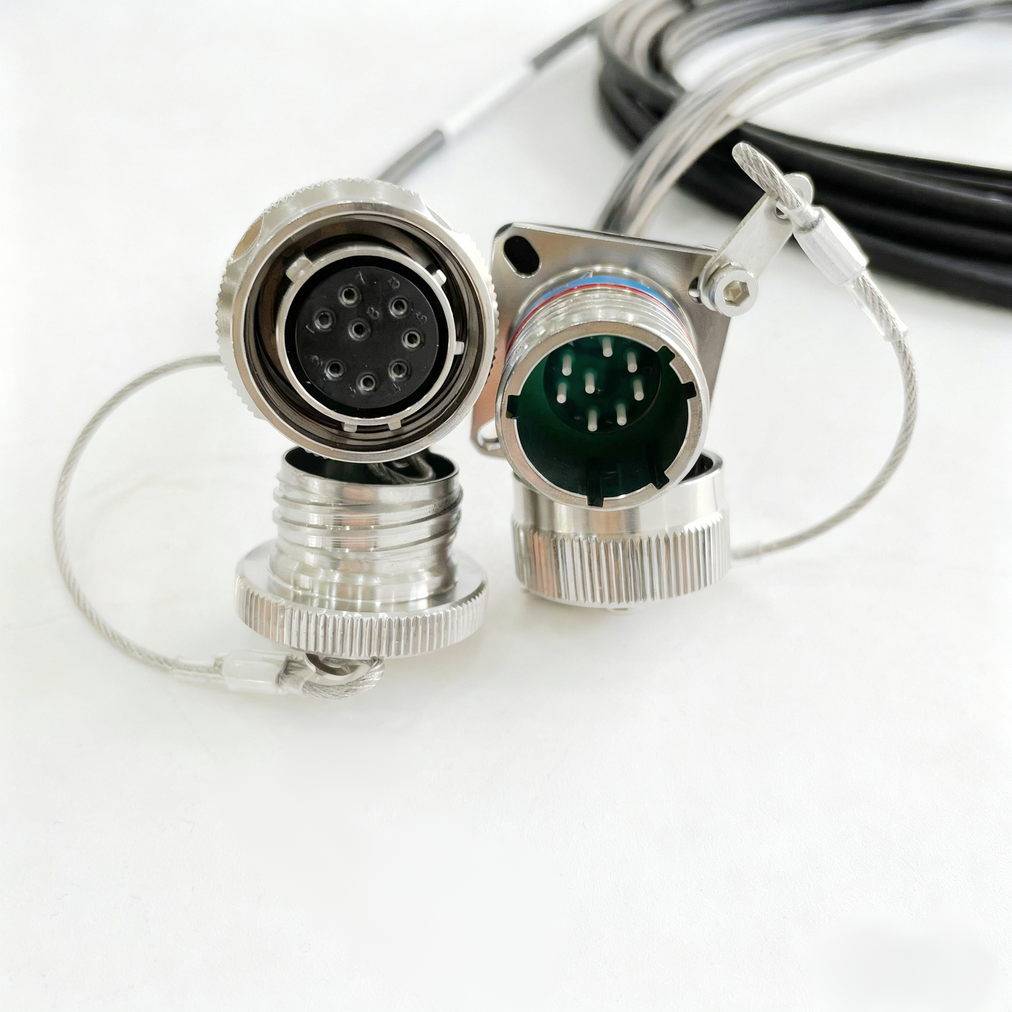 F-tone D38999 8Cores Plug and Socket J599/26KC08B1N 8LC Fiber Optic Cable Assembly
