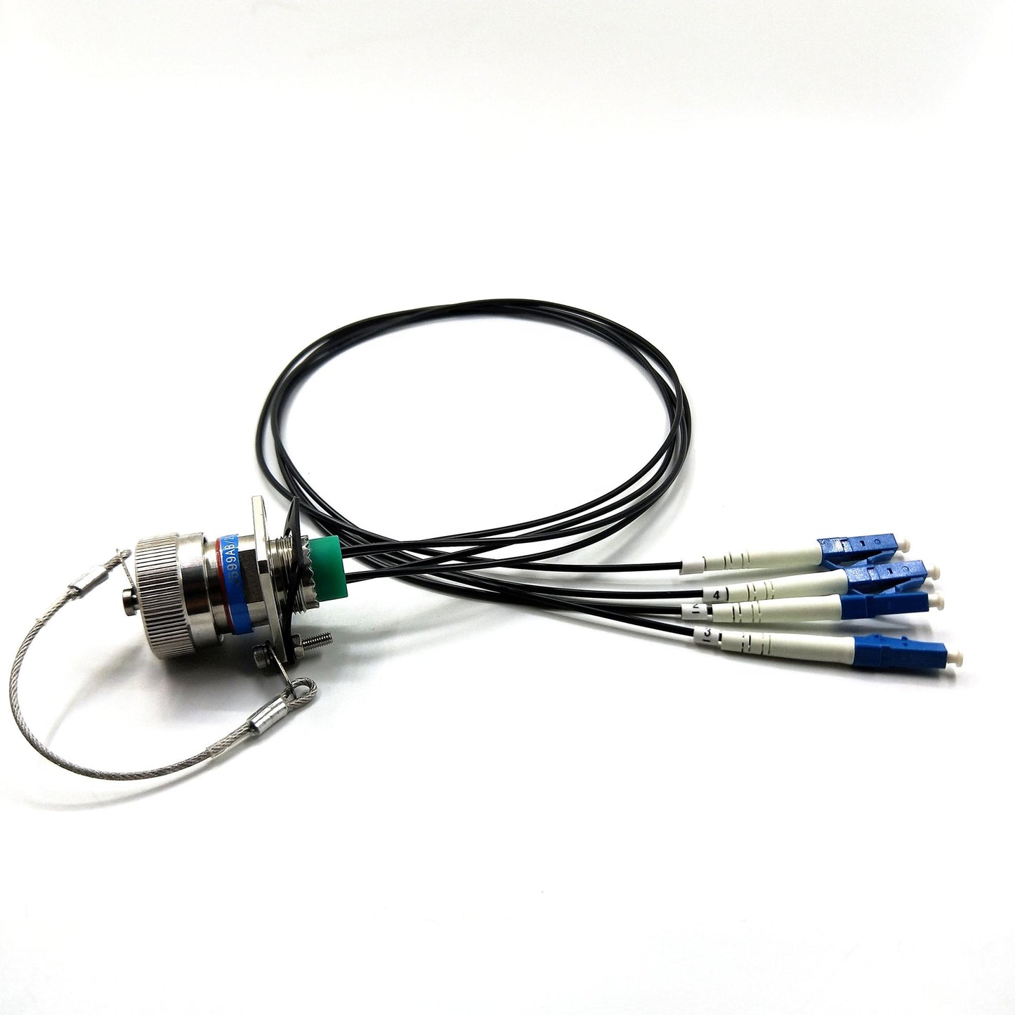 F-tone Outdoor D38999 Arnic 801 4 Cores Socket with 4 LC Fiber Optic Connector