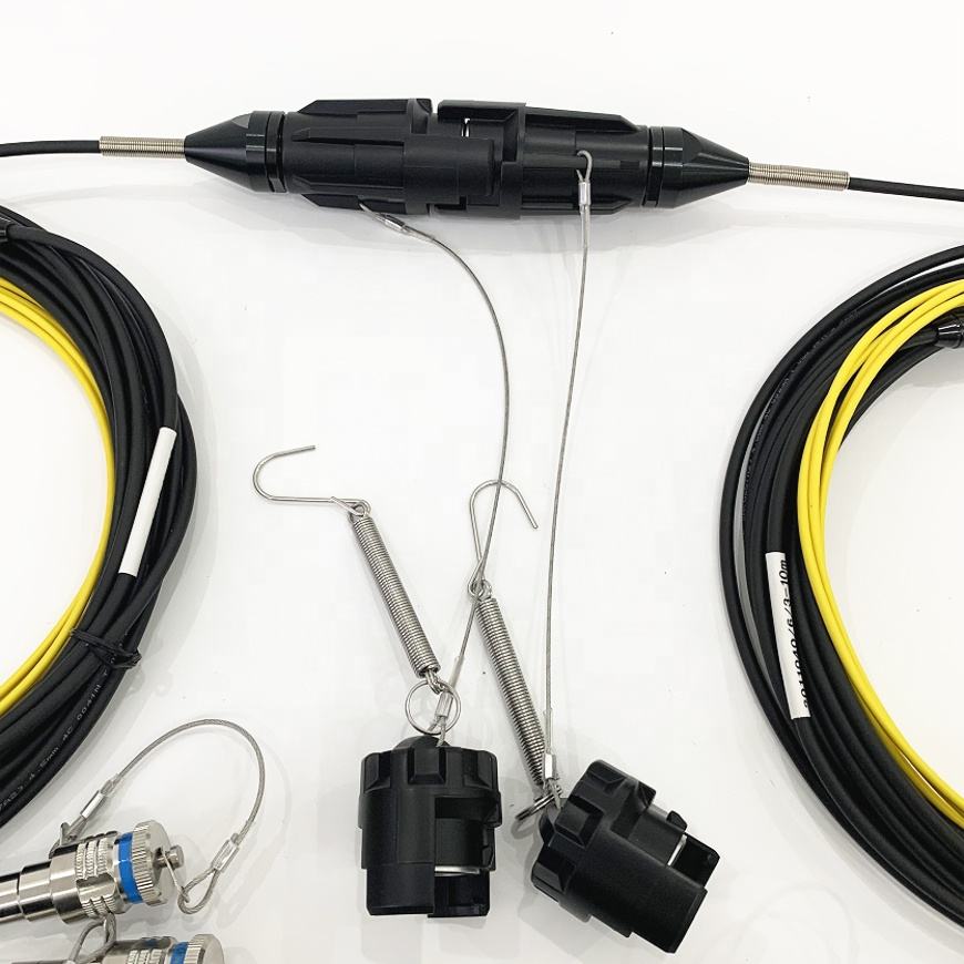 Field Fiber Cable Connector YZB04P YZB04S Outdoor Waterproof YZB 4 Cores Plug and Socket Connector