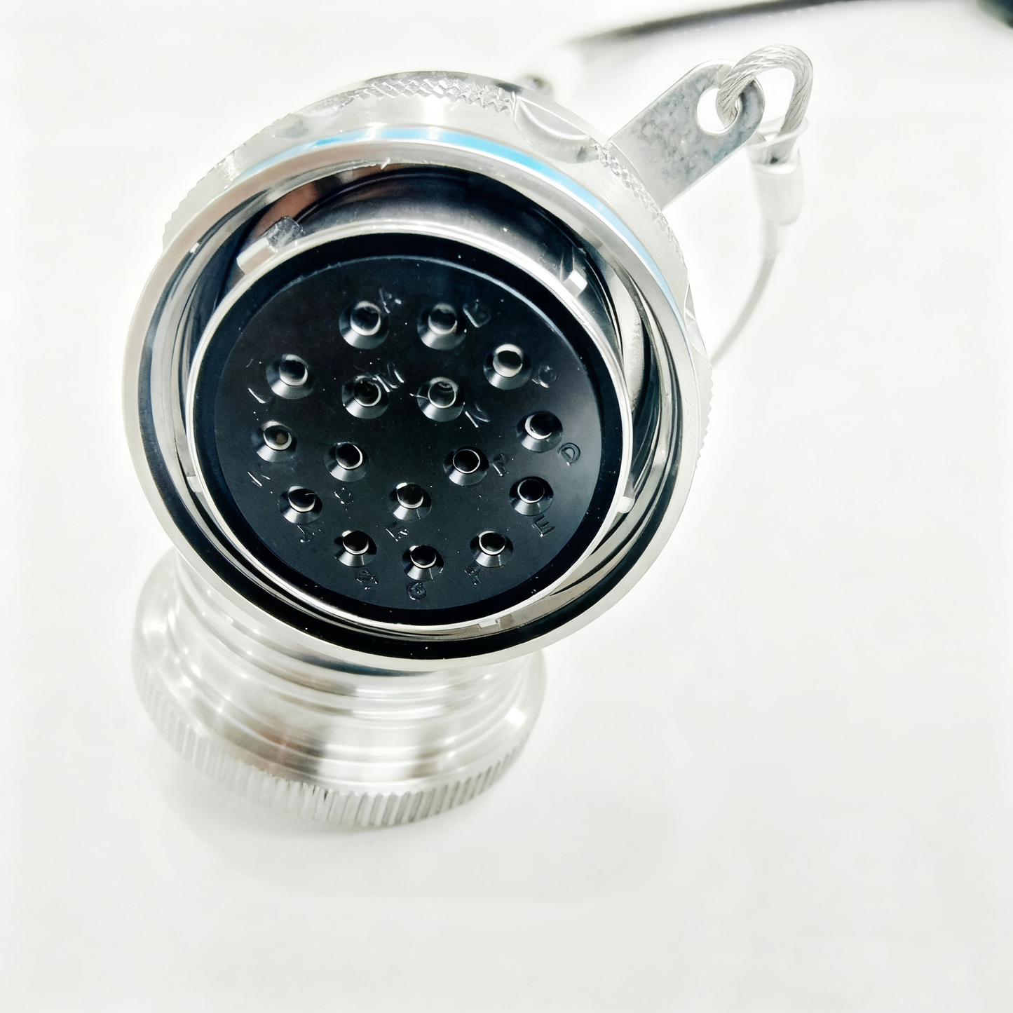 F-tone D38999 16Cores POF Fiber Connectors Plug and Socket with Pigtail J599POF/26KD16B1N-J599POF/26KD16B1N Fiber Optic Assembly