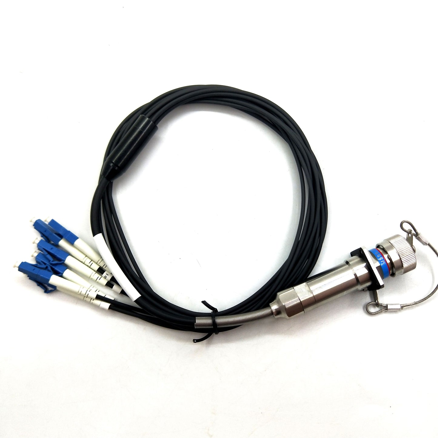 F-tone D38999 Series Standard Circular Connectors 6Cores Socket Fiber Optic Cable Assembly