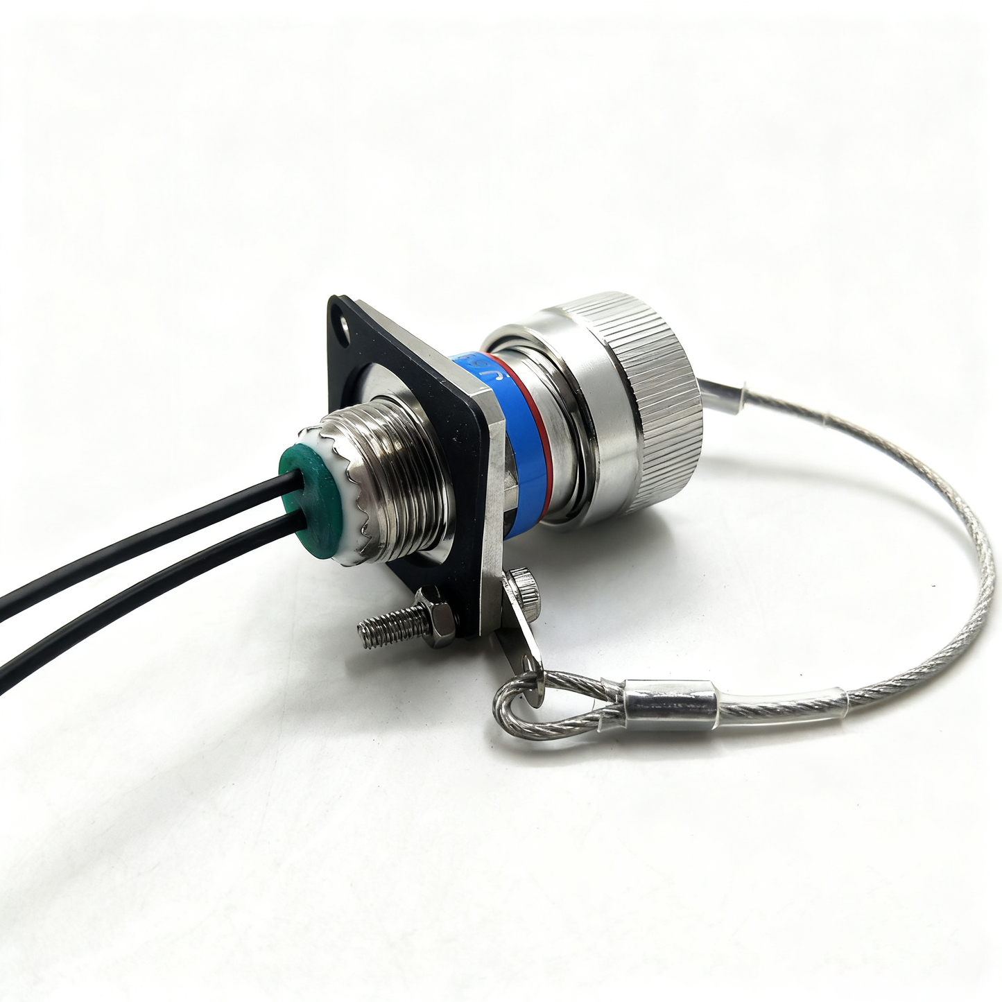 F-tone ARINC 801 D38999 Series Fiber Optic 11# 2Cores Receptacle Connectors Cable Assembly