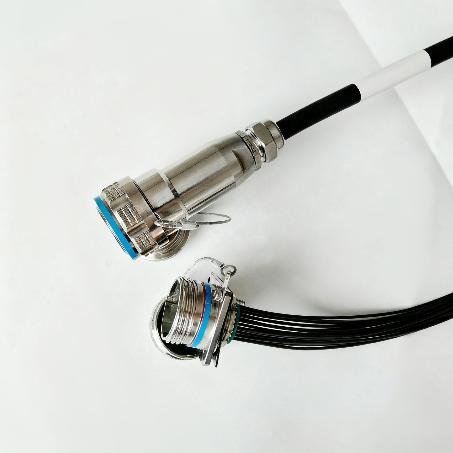 F-tone D38999 16Cores POF Fiber Connectors Plug and Socket with Pigtail J599POF/26KD16B1N-J599POF/26KD16B1N Fiber Optic Assembly