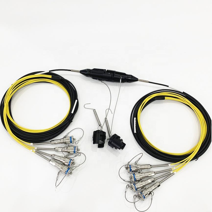 Field Fiber Cable Connector YZB04P YZB04S Outdoor Waterproof YZB 4 Cores Plug and Socket Connector