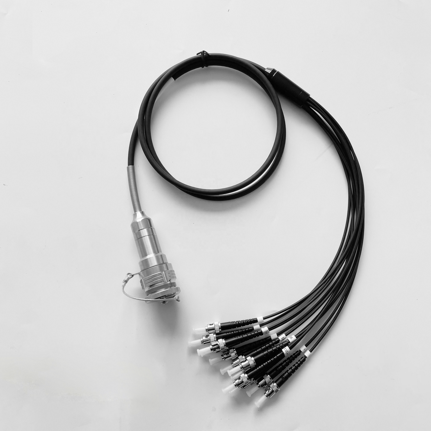 F-tone D38999/26KD12B1N GJB599 /20KD12A1N Series IP67 Waterproof Connectors Fiber Optic Cable Assembly