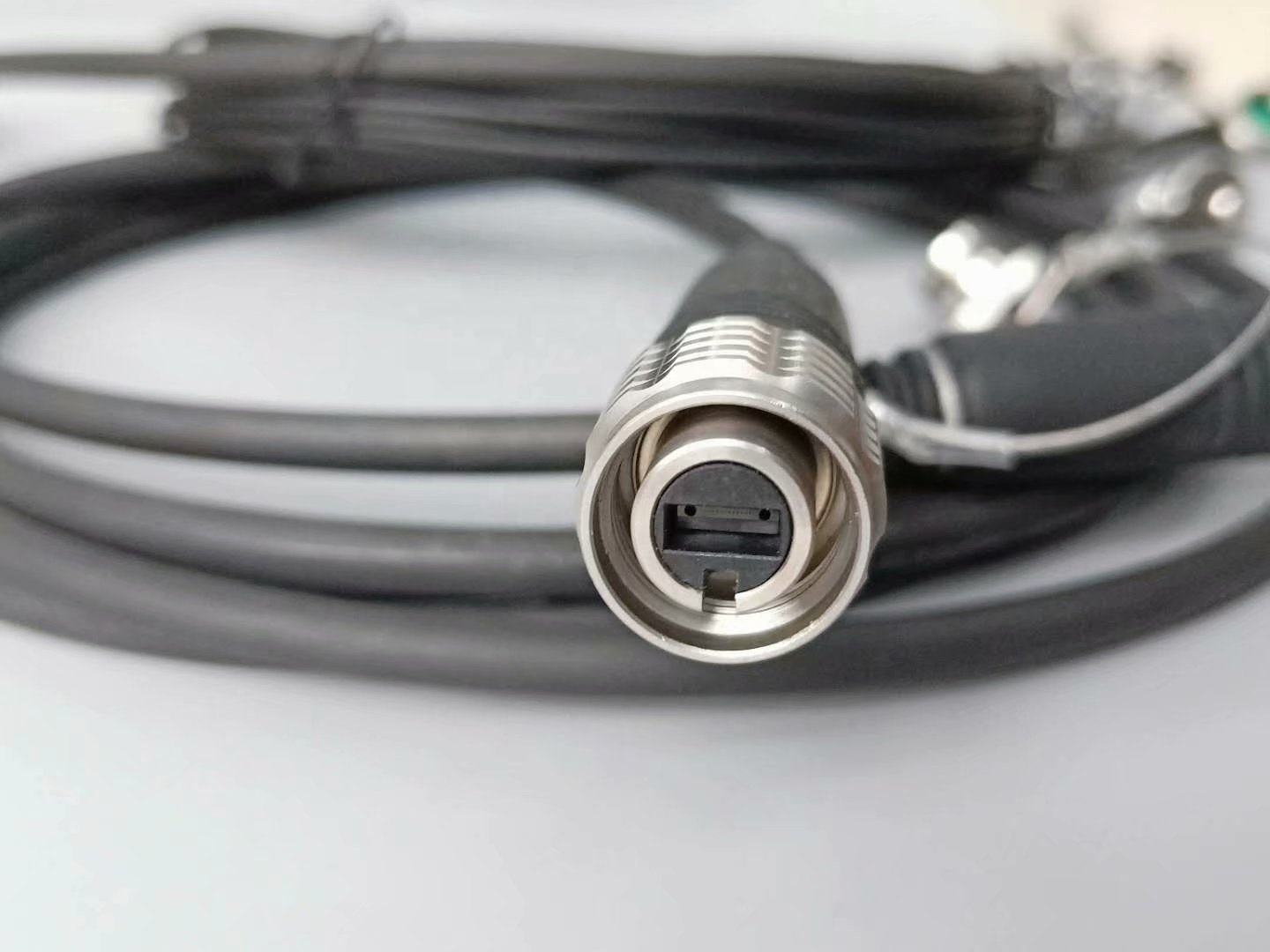 F-tone Outdoor Waterproof Tactical Fiber Optical Cable Connector ODC 4 Cores Plug Fiber Cable Assembly