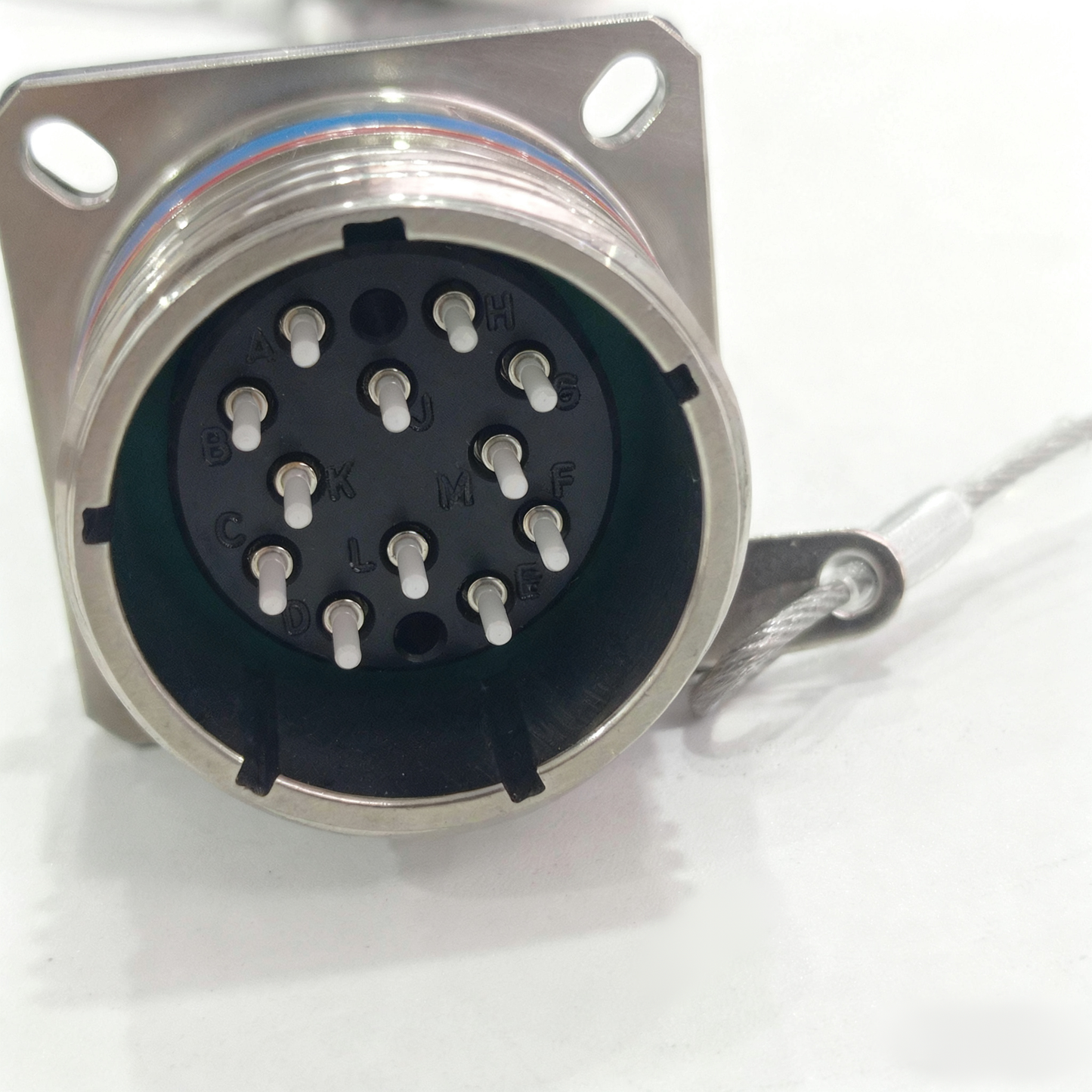 F-tone D38999 Series Standard Circular Connectors ARINC801 12Cores Plug and Socket J599A8/26KF12N Fiber Optic Cable Assembly