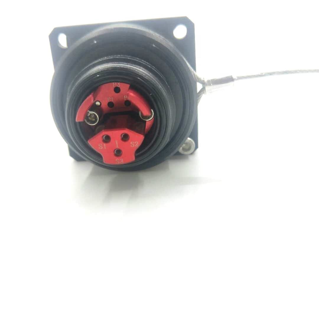 YZG II/ TFOCA Fiber Connectors 6Cores Plug and Socket YZG II/06P YZG II/06S 6CORES PLUG and SOCKET