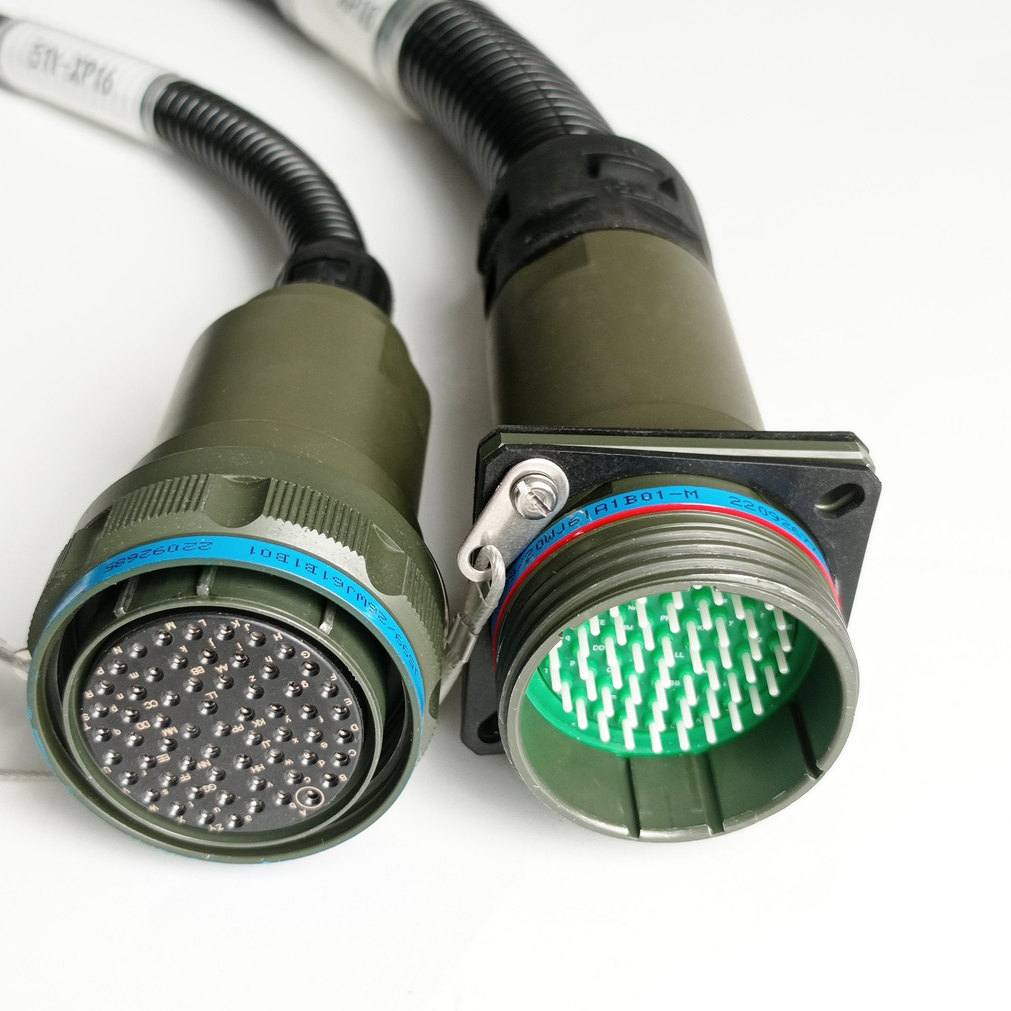 F-tone D38999 J599 ARINC801 Series Waterproof Connectors Fiber Optic Cable Assembly