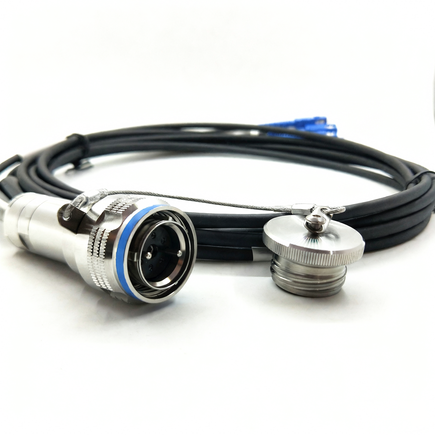 F-tone ARINC 801 D38999 Series Fiber Optic 15 6Cores Receptacle Connectors Cable Assembly