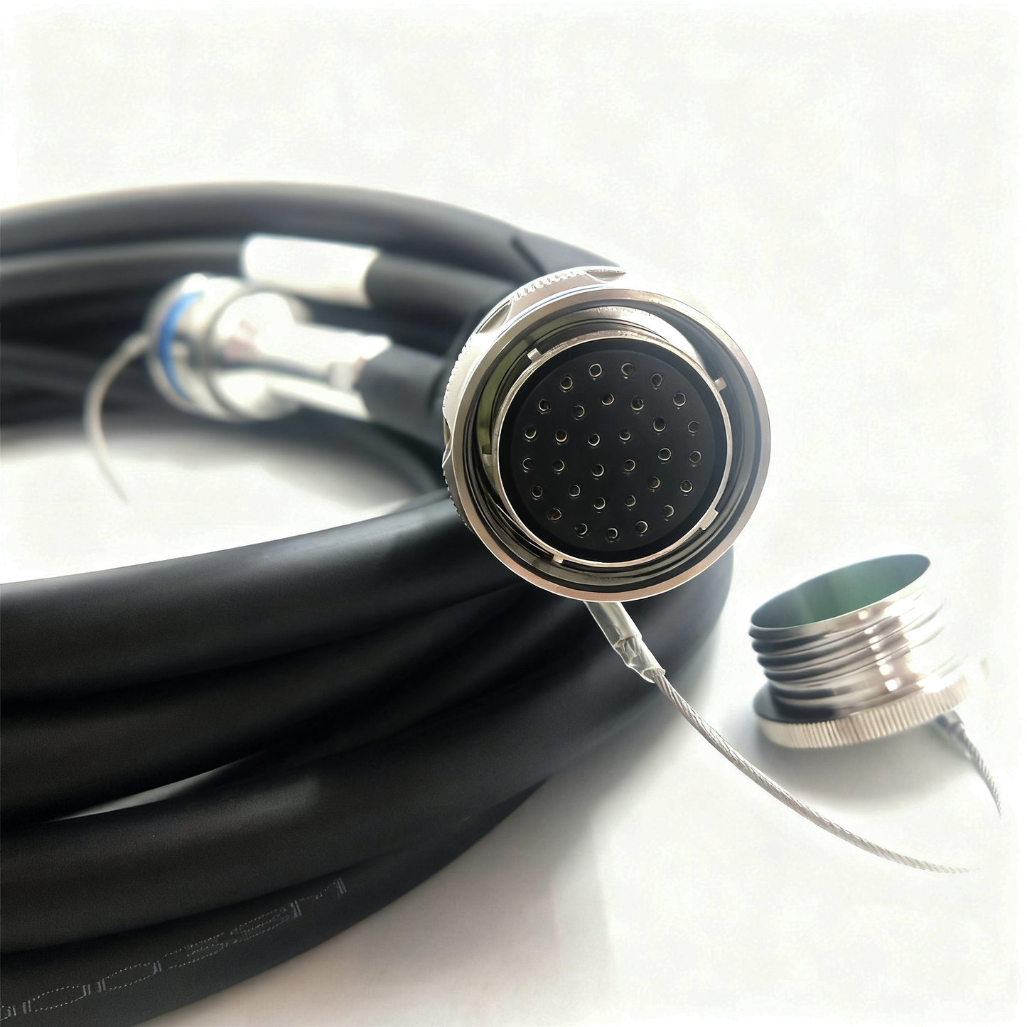 F-tone D38999 32Cores Single Mode Fiber Cable Plug and Socket J599/20KF32A1N -32LC Fiber Optic Cable Assembly