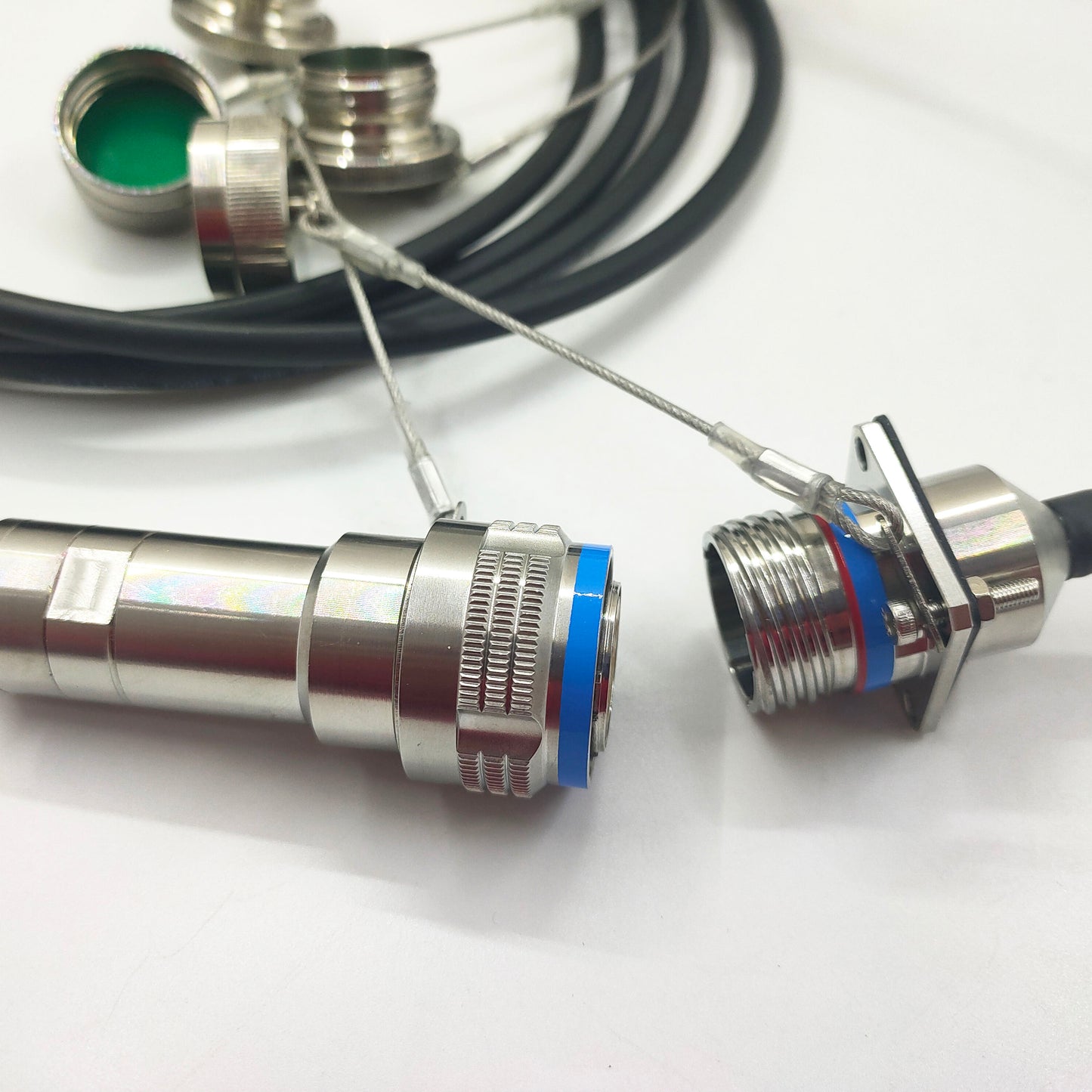 F-tone MIL-DTL-38999/26KD08B1N GJB599 /20KD08A1N Series Standard Circular Connectors Plug Fiber Optic Cable Assembly