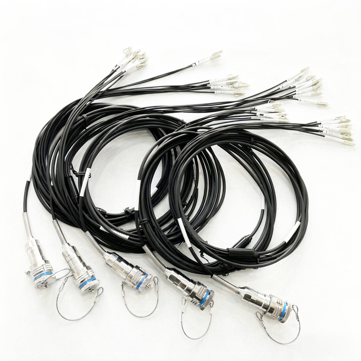 F-tone D38999 8Cores Plug and Socket J599/26KC08B1N 8LC Fiber Optic Cable Assembly