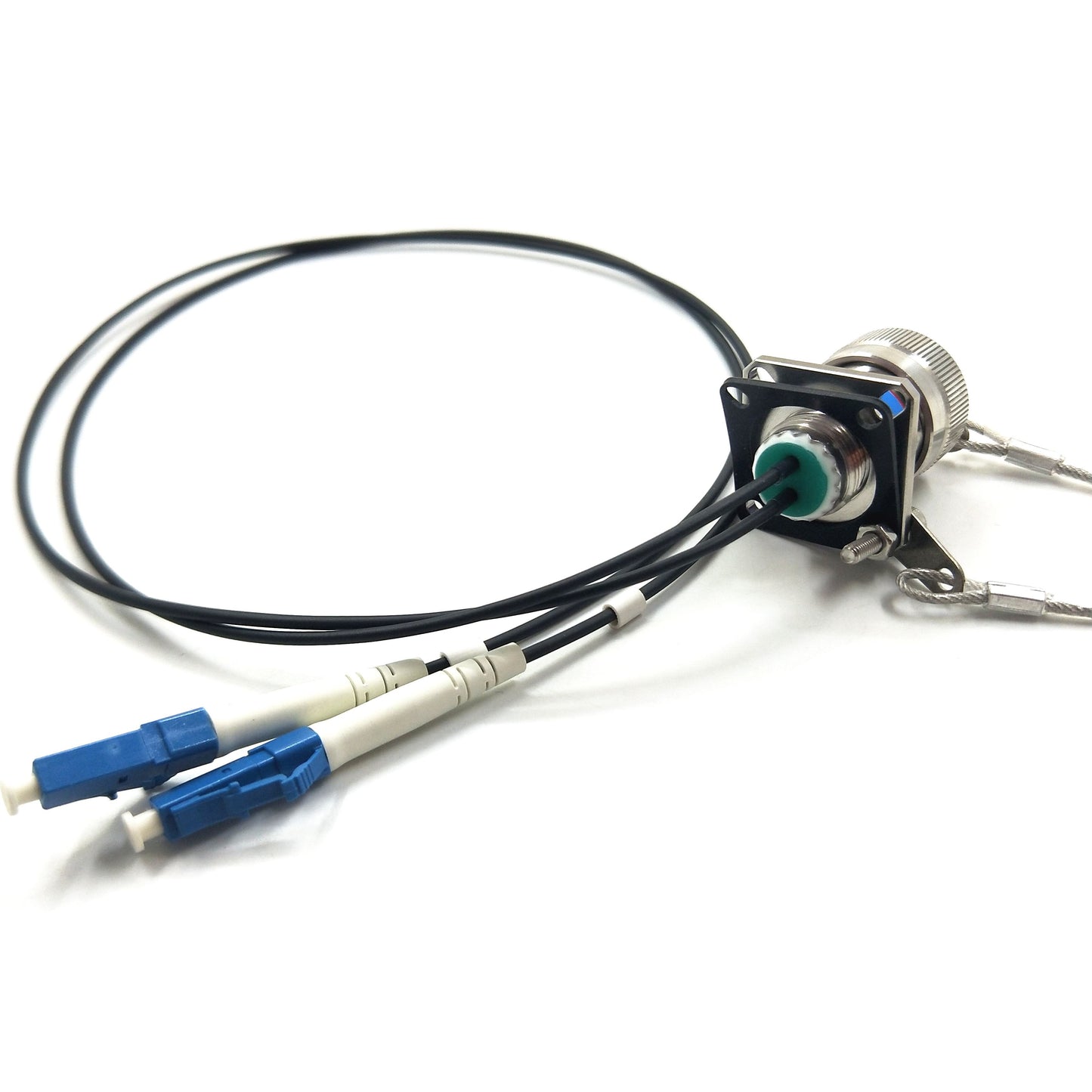 F-tone D38999 Series standard circular connectors 2Cores socket fiber optical Cable Assemblies