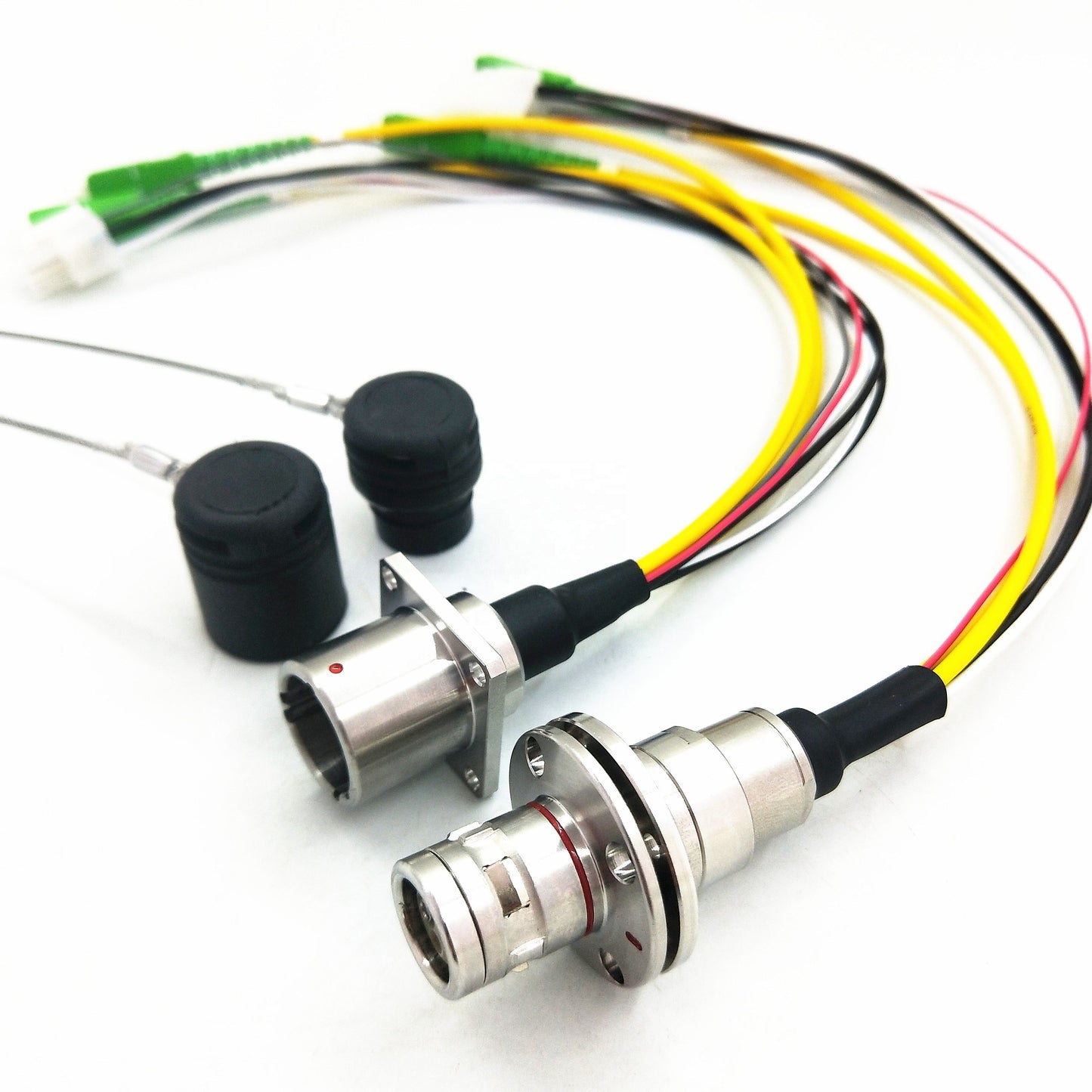 Self-latching Connector SMPTE Hybrid Fiber Cable Socket Assembly EDW FXW with LC/FC/SC/ST Connector