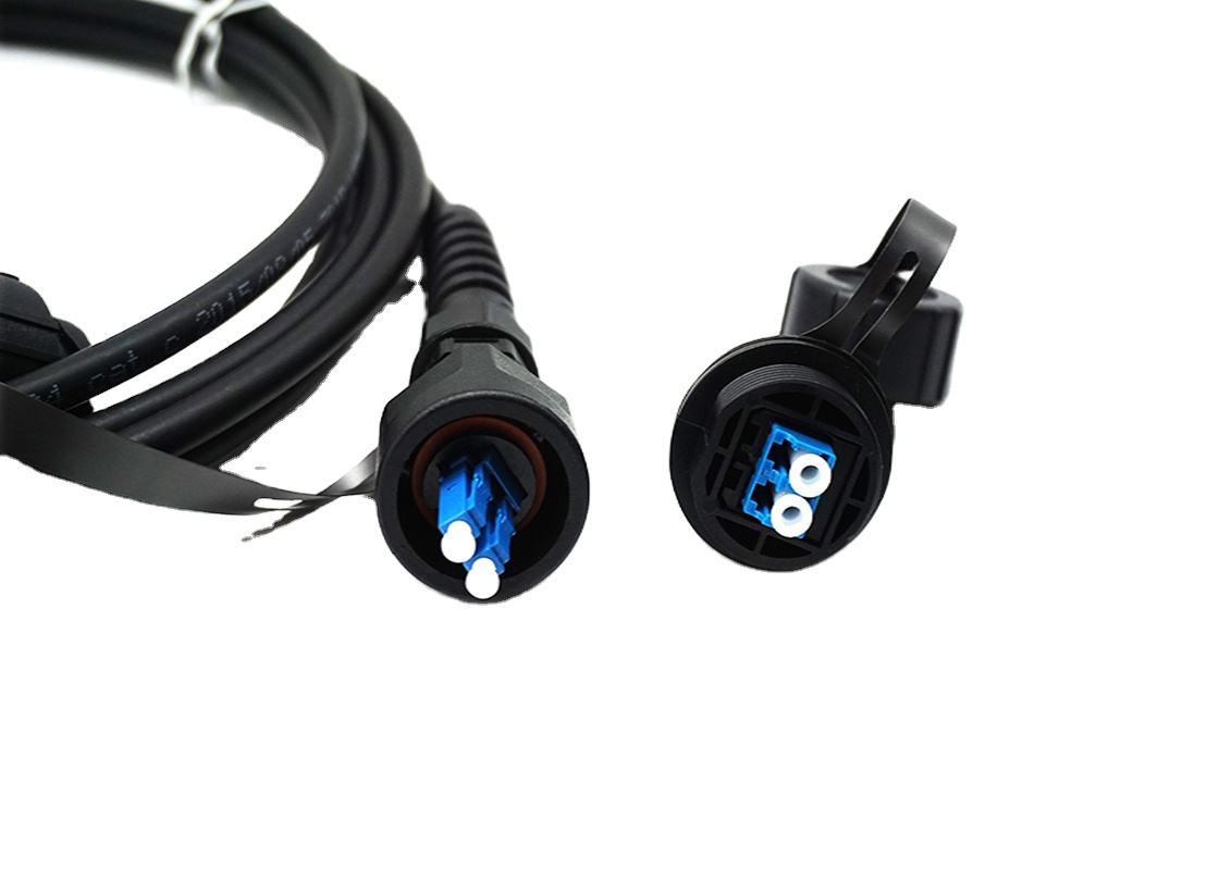 Full AXS FTTA IP67 Connector IP67 Outdoor Fullaxs-LC-10M-SM ODVA LC SC MPO OPTIC FIBER CABLE
