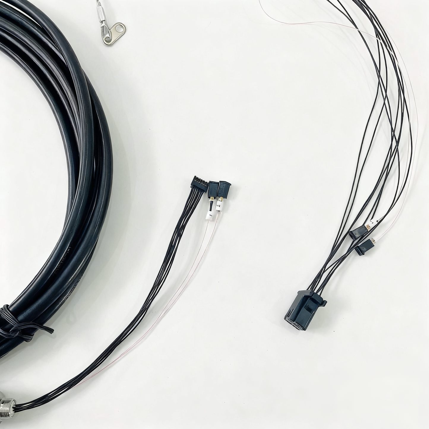 F-tone D38999 12Cores Single Mode Fiber and Electrical Connector Plug and Socket J599/26KD2G8DB1N -2BF4MC Fiber Cable Assembly