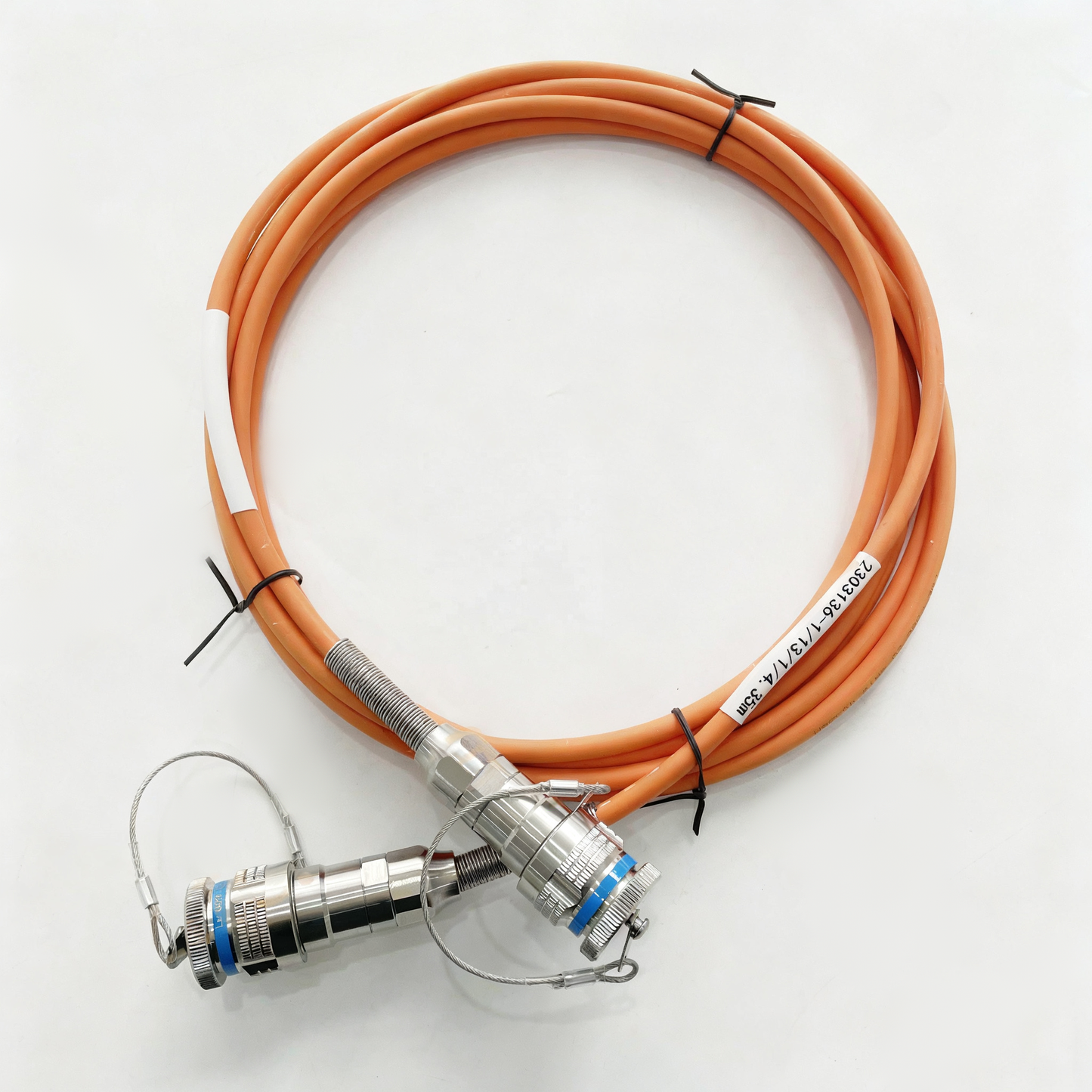 F-tone D38999 8Cores Multi Mode Fiber Cable Plug and Socket J599/26KC08B1N -J599/26KC08B1N Fiber Optic Cable Assembly