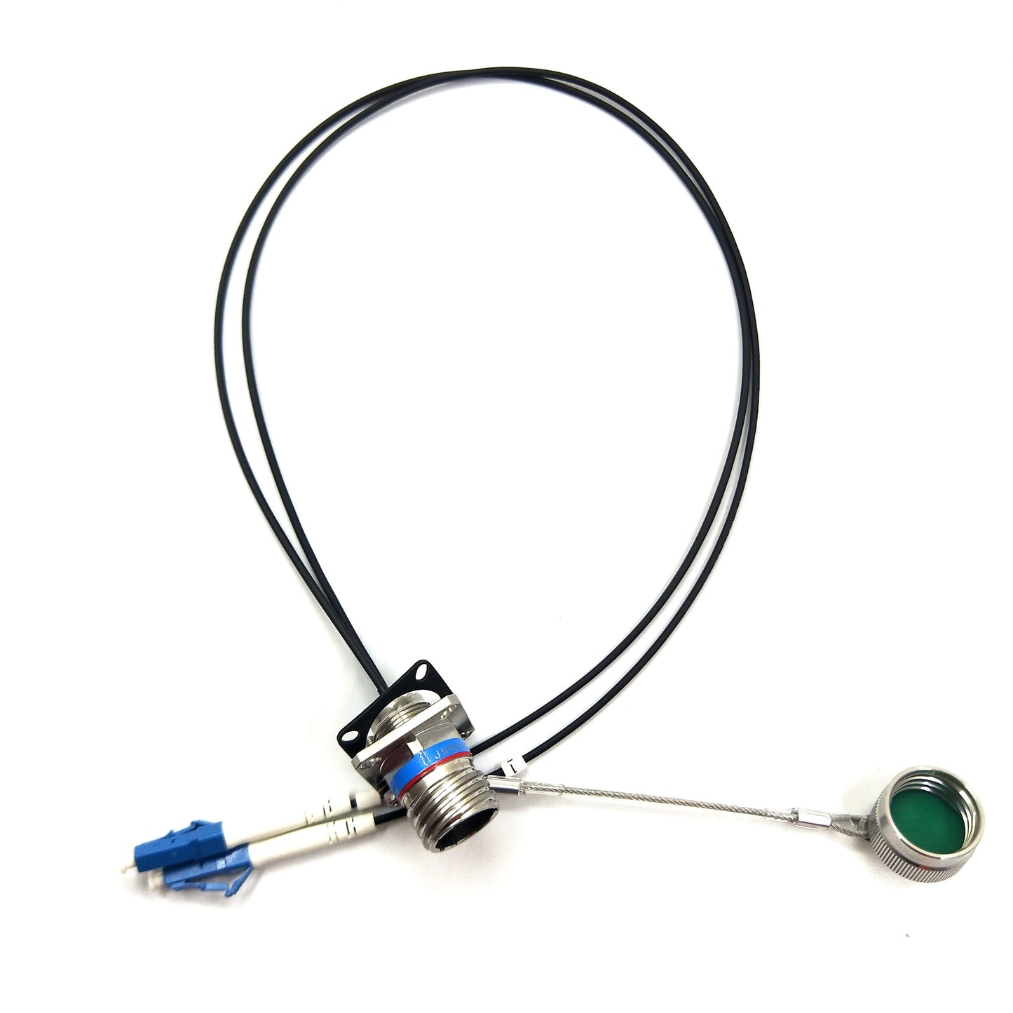 F-tone D38999 Series standard circular connectors 2Cores socket fiber optical Cable Assemblies
