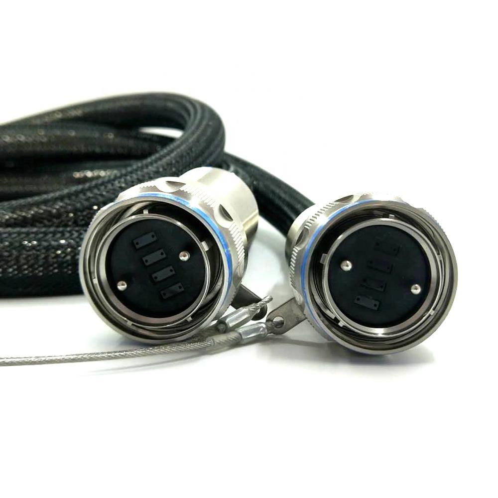 F-tone Outdoor Waterproof D38999 GYM31/KT4AN 96 Cores Plug Optical Fiber Connector