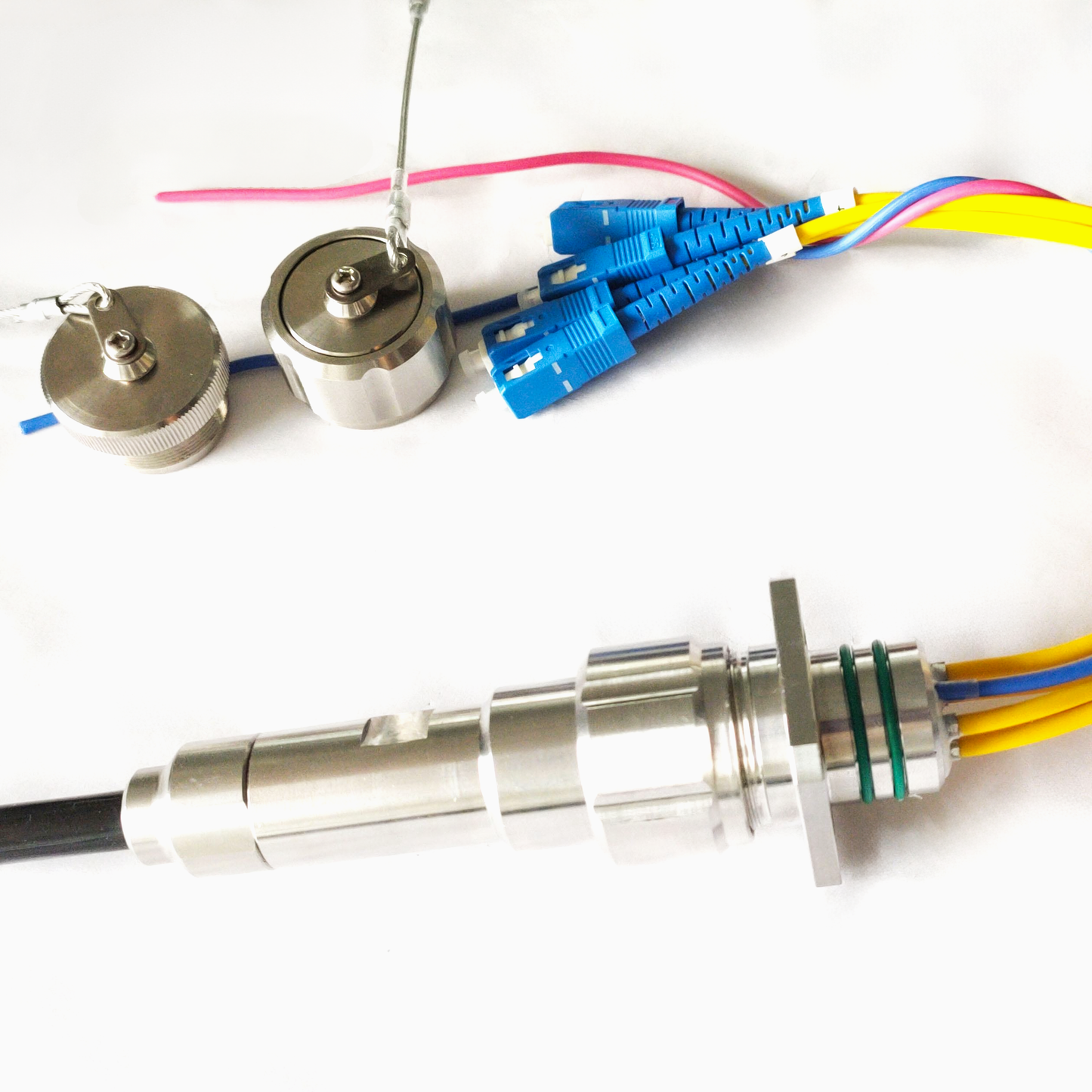 ZLC Fiber and Electrical Mixed Connectors ZLC2G4D IP68 Waterproof Optical Fiber Connector