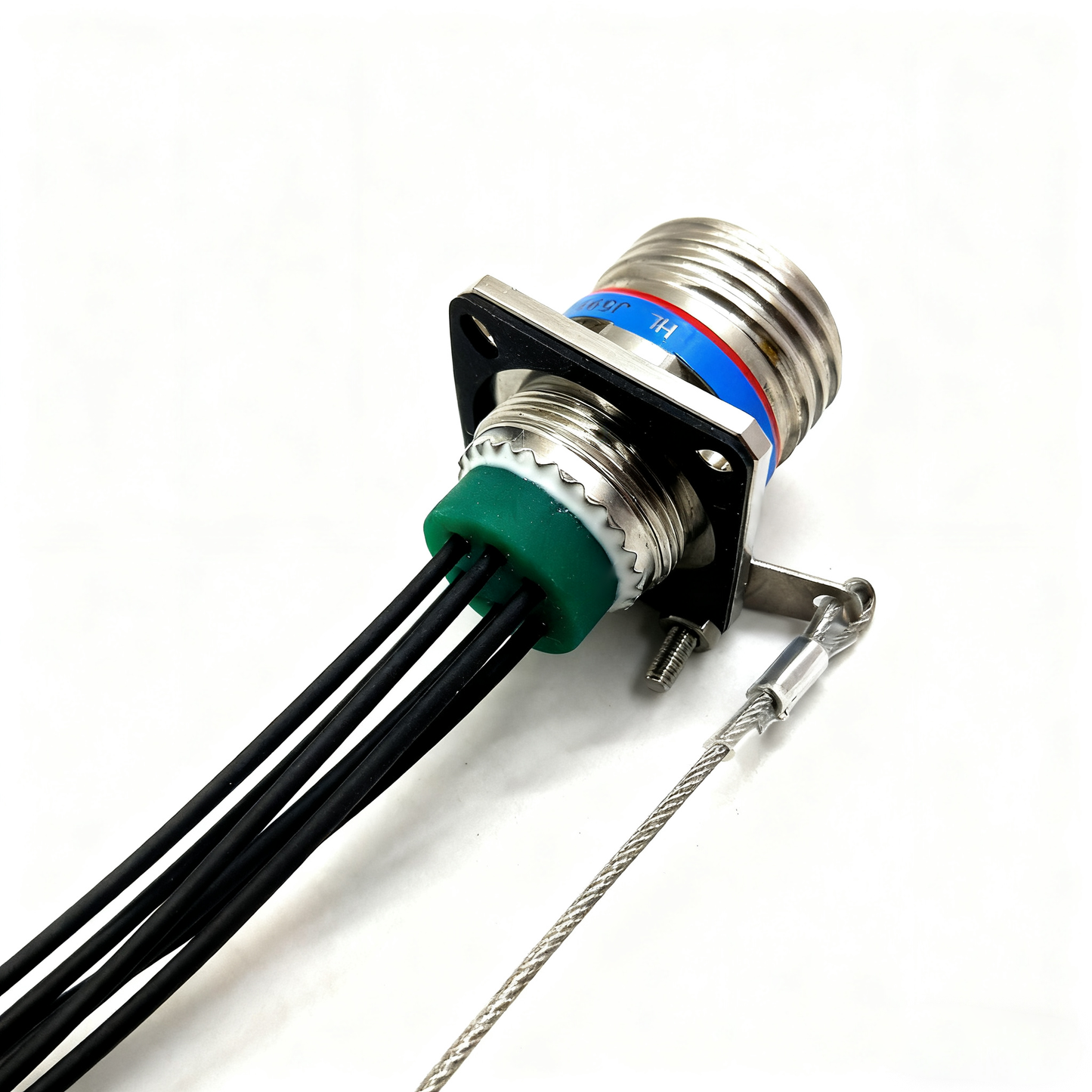 F-tone ARINC 801 D38999 Series Fiber Optic 15# 6Cores Receptacle Connectors optical cable Assembly