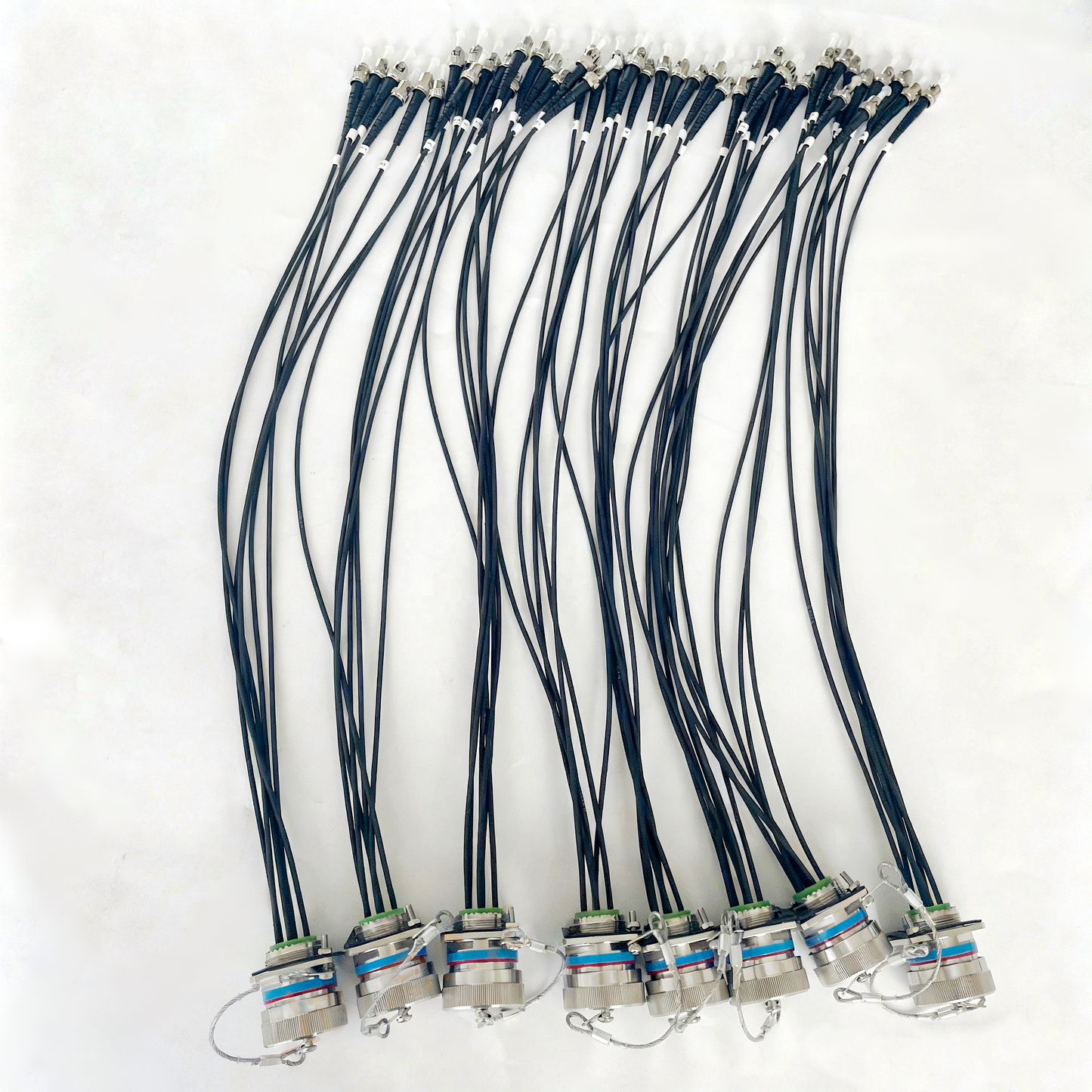 F-tone D38999 6Cores Single Mode Fiber Cable Plug and Socket J599/20KE06A1N -6FC Fiber Optic Cable Assembly