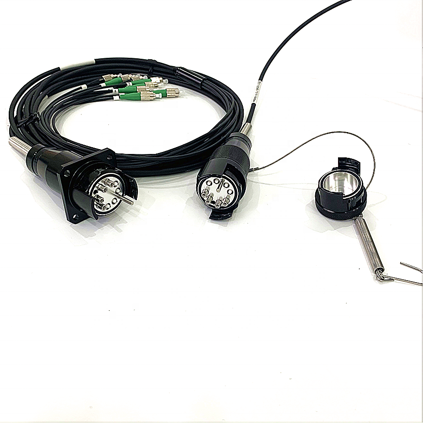 YZC08P YZC08S Plug and Socket Outdoor Field Waterproof Fiber Connector Assemblies for Harsh Environment Using