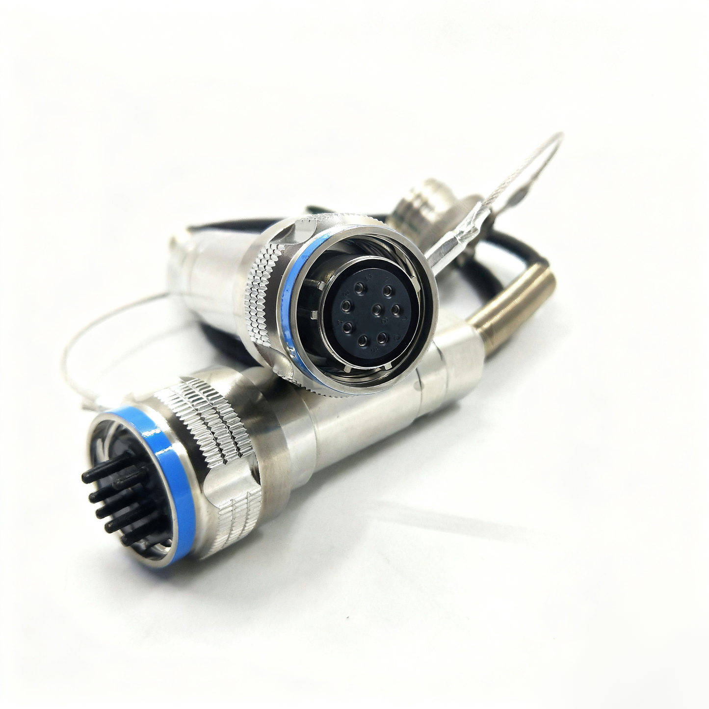 F-tone D38999 Series Standard Circular Connectors 8Cores Plug Fiber Optic Cable Assembly