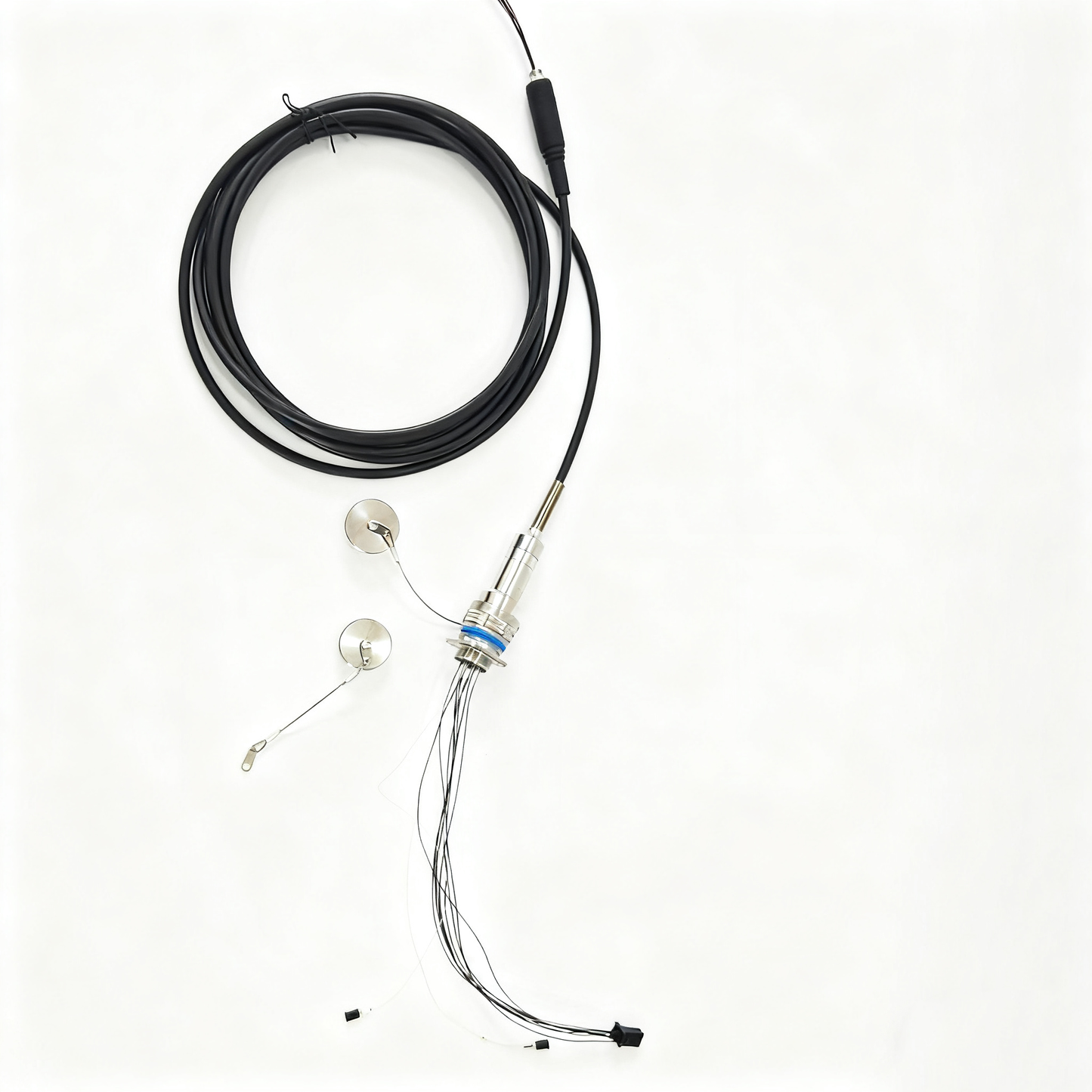 F-tone D38999 12Cores Single Mode Fiber and Electrical Connector Plug and Socket J599/26KD2G8DB1N -2BF4MC Fiber Cable Assembly