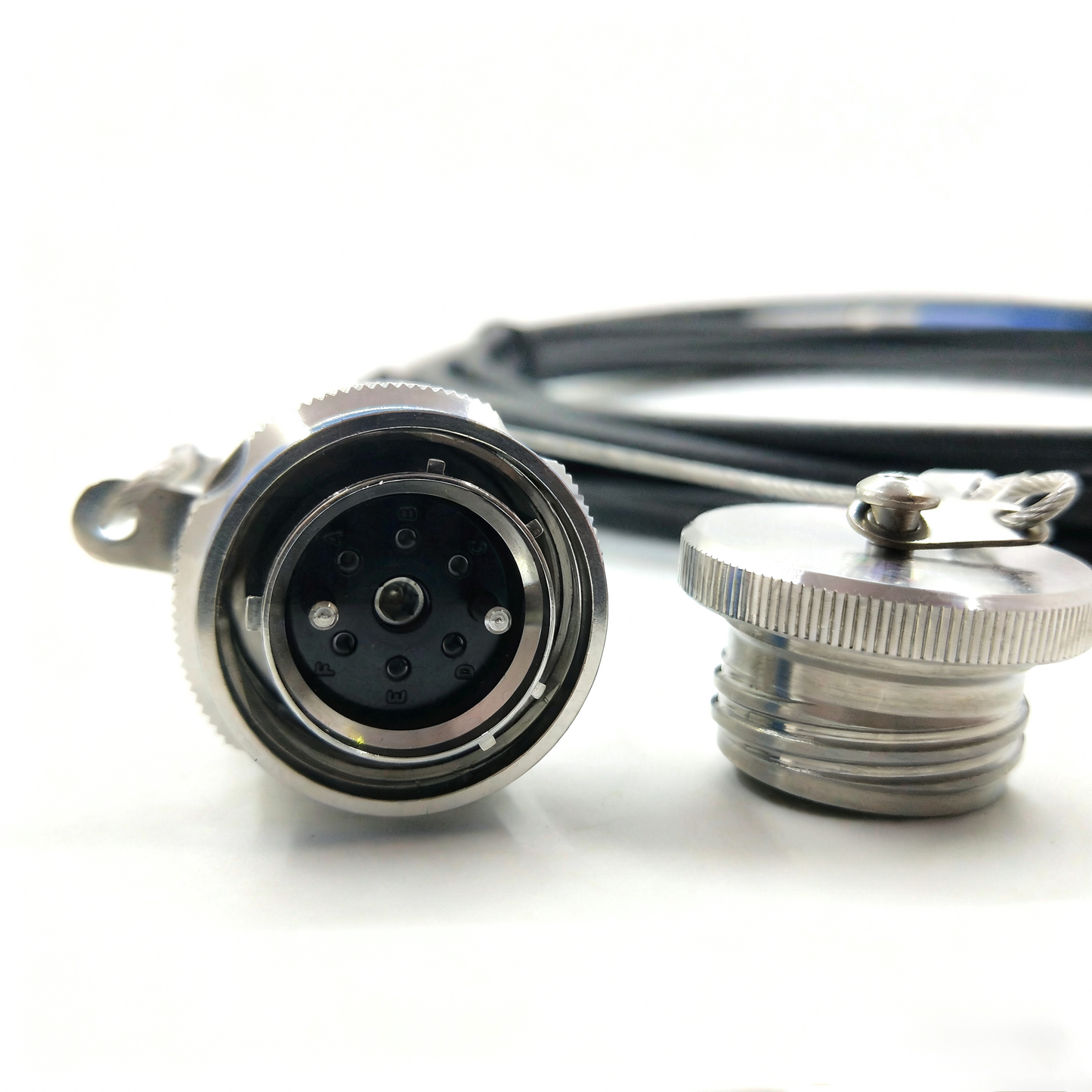 F-tone ARINC 801 D38999 Series Fiber Optic 15 6Cores Receptacle Connectors Cable Assembly