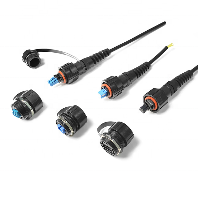Outdoor waterproof fiber optic patch cord with waterproof IP67 ODVA LC connector