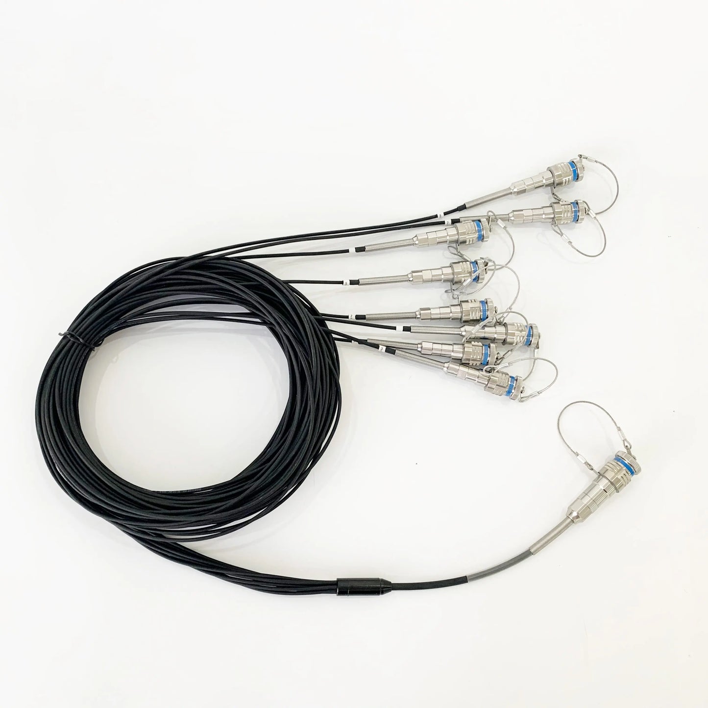 F-tone D38999 MT Series GYM18 Fiber Optic 13# 1MT 12cores Plug and SOCKET Connectors Cable Assembly
