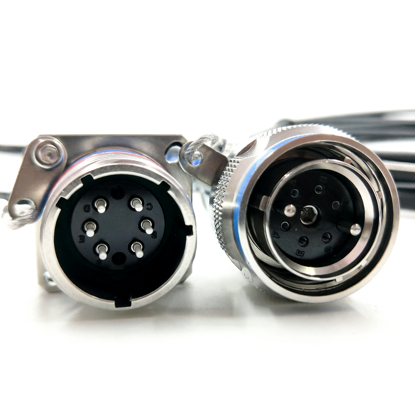 F-tone ARINC 801 D38999 Series Fiber Optic 15 6Cores Receptacle Connectors Cable Assembly
