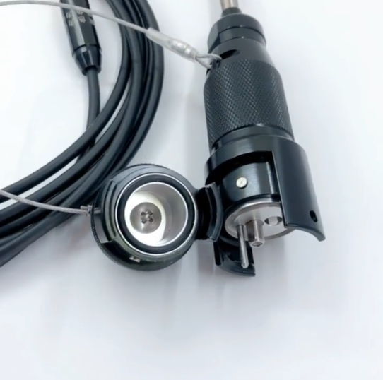 Outdoor Waterproof Tactical Fiber Optical Cable Connector YZC 4 Cores Plug