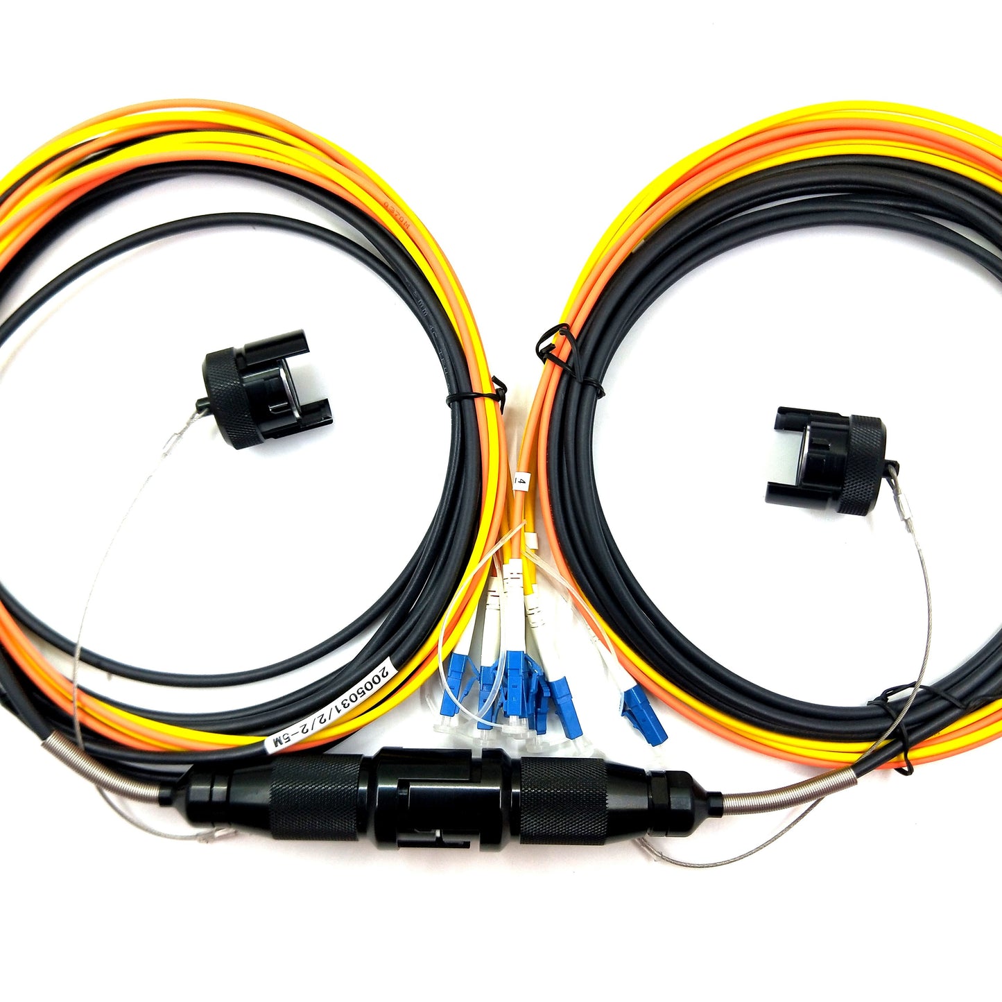 YZC 4 Cores Plug with One End of 4 LC Fiber Contacts Connector