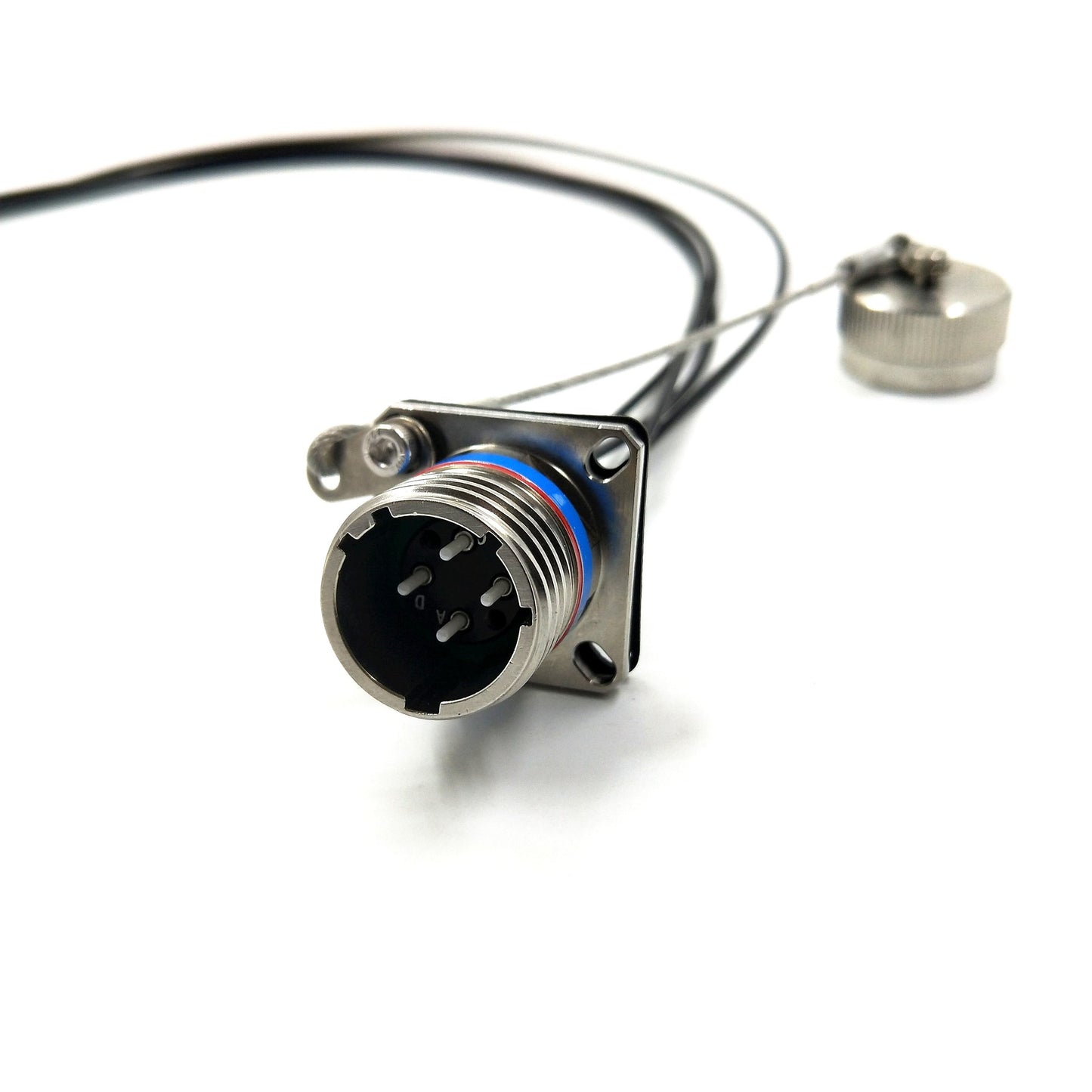 F-tone Outdoor D38999 Arnic 801 4 Cores Socket with 4 LC Fiber Optic Connector