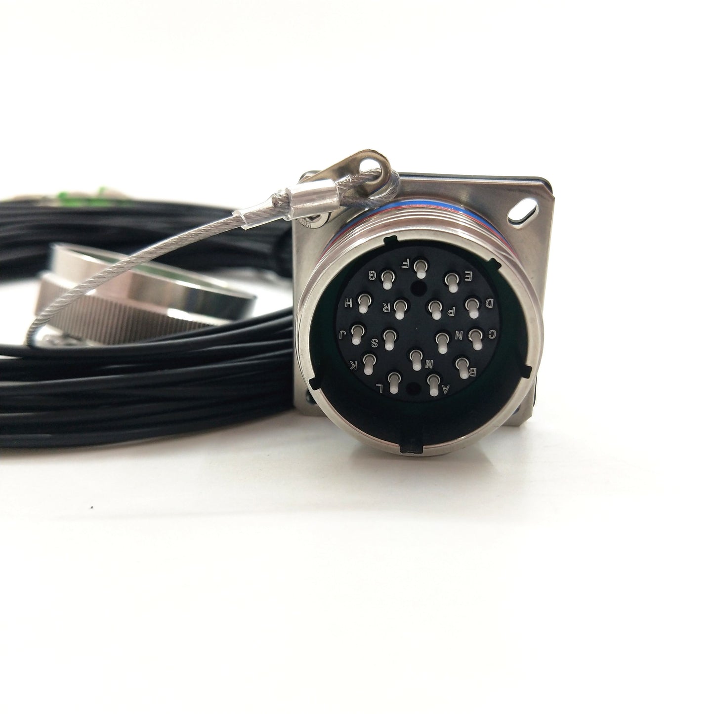 F-tone D38999 Arnic 801 16 Cores Socket with One End of 16 FC Fiber Contacts / Optical Cable Assemblies