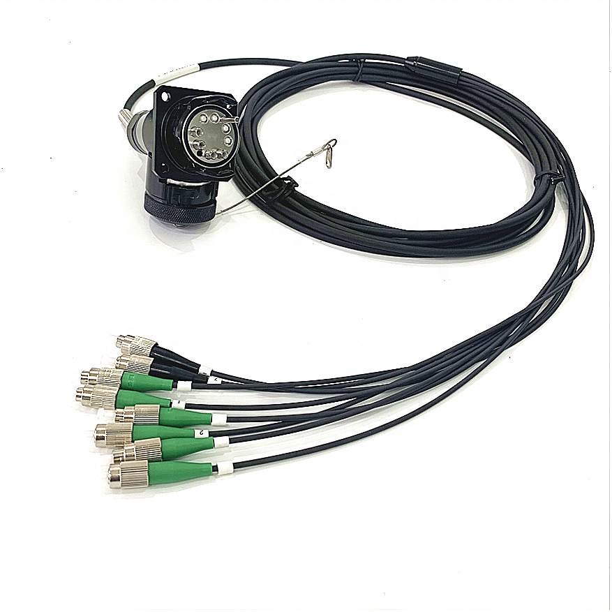 YZC08P YZC08S Plug and Socket Outdoor Field Waterproof Fiber Connector Assemblies for Harsh Environment Using