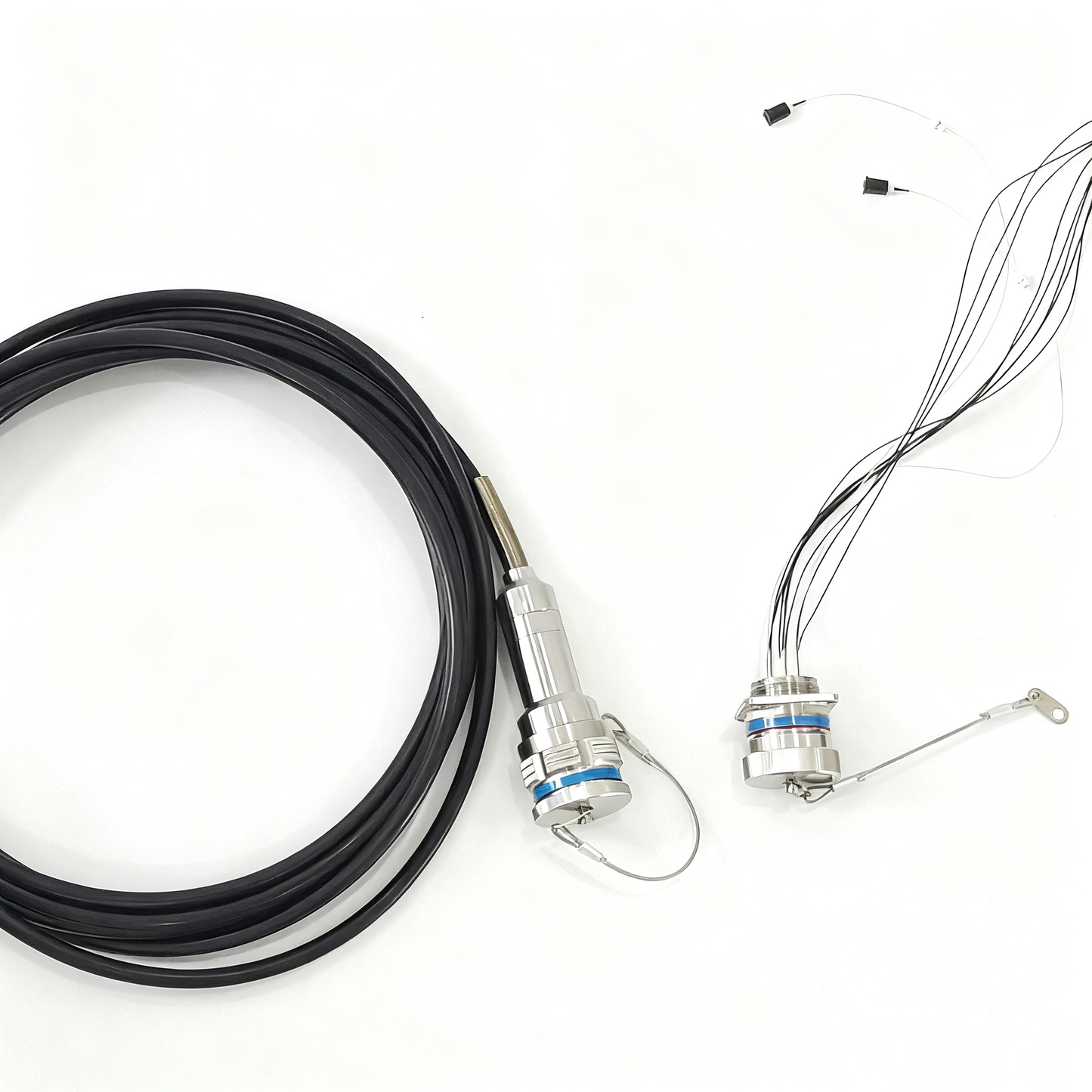 F-tone D38999 12Cores Single Mode Fiber and Electrical Connector Plug and Socket J599/26KD2G8DB1N -2BF4MC Fiber Cable Assembly