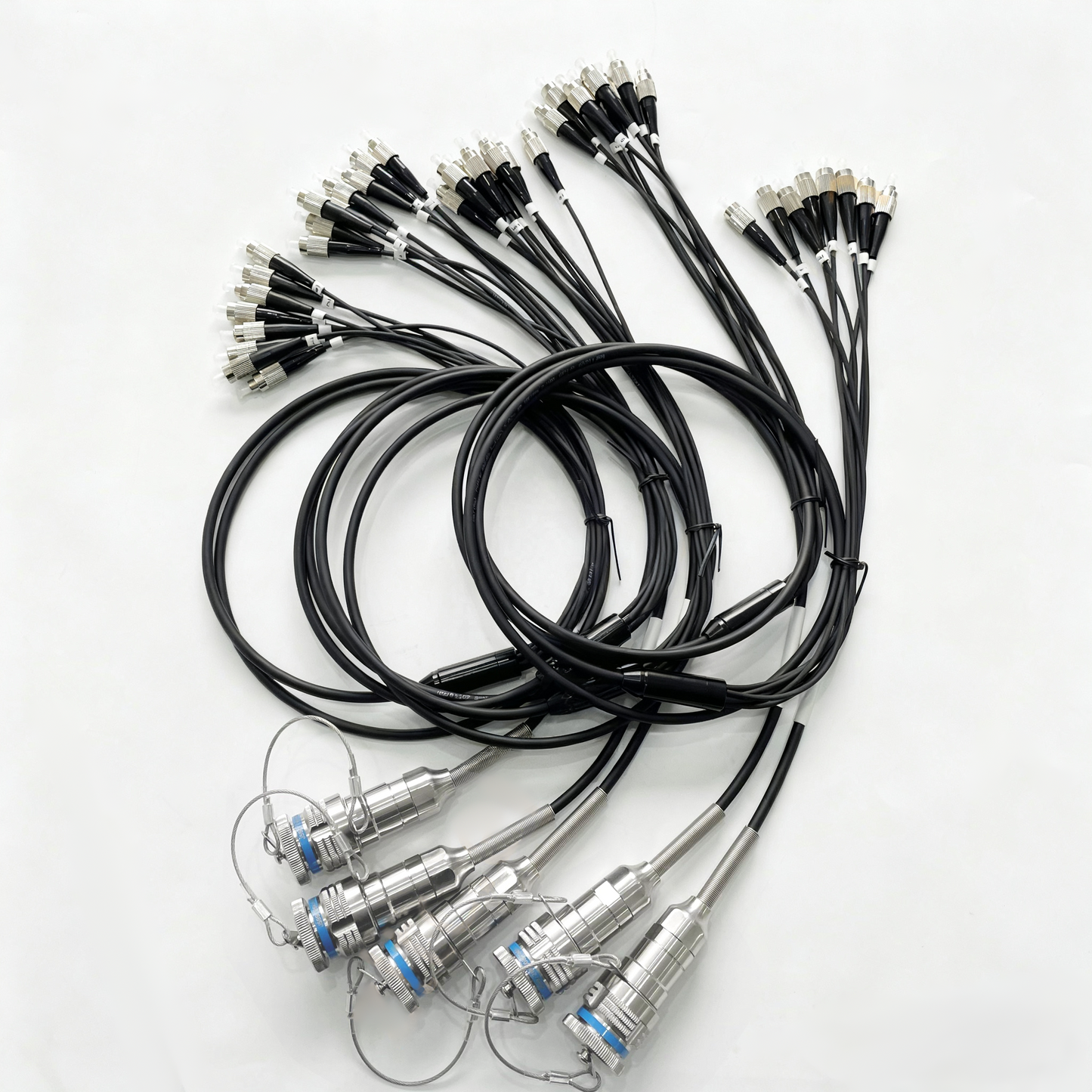 F-tone D38999 8Cores Plug and Socket J599/26KC08B1N 8LC Fiber Optic Cable Assembly