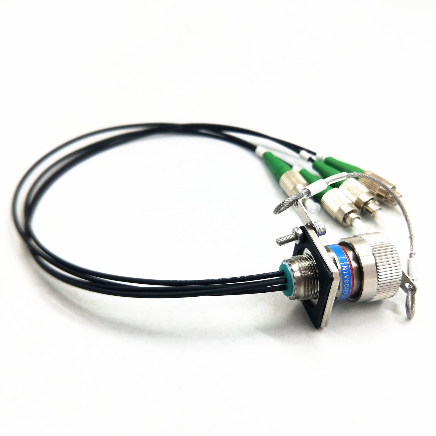 F-tone D38999 Series standard circular connectors 4Cores Plug underwater fiber optic cable Assembly