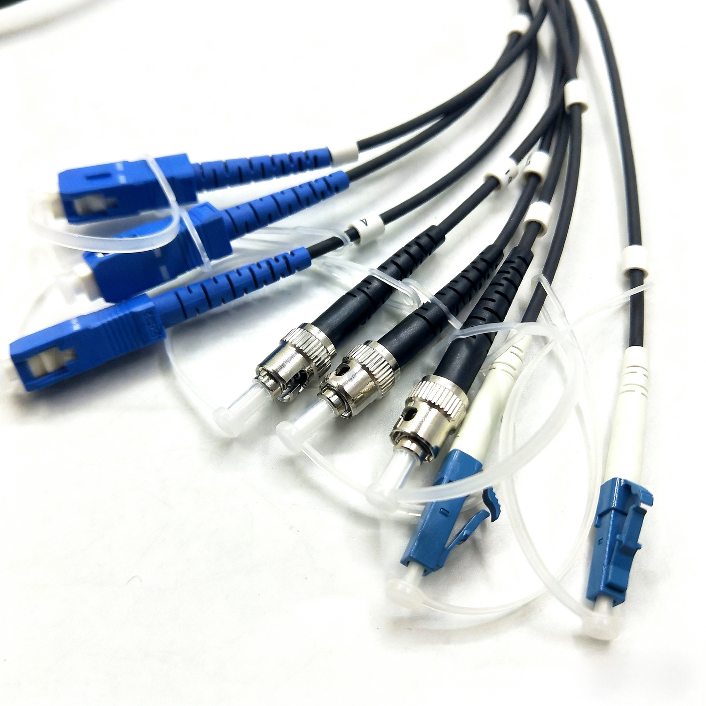 F-tone D38999 Series standard circular connectors 15# 8Cores Plug fiber optic cable Assembly